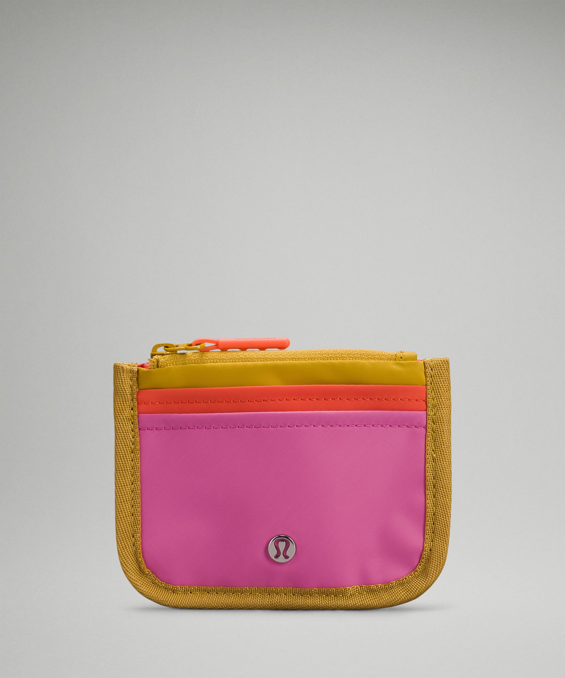 Lululemon True Identity Card Case In Pink Blossom/warm Coral/parachute