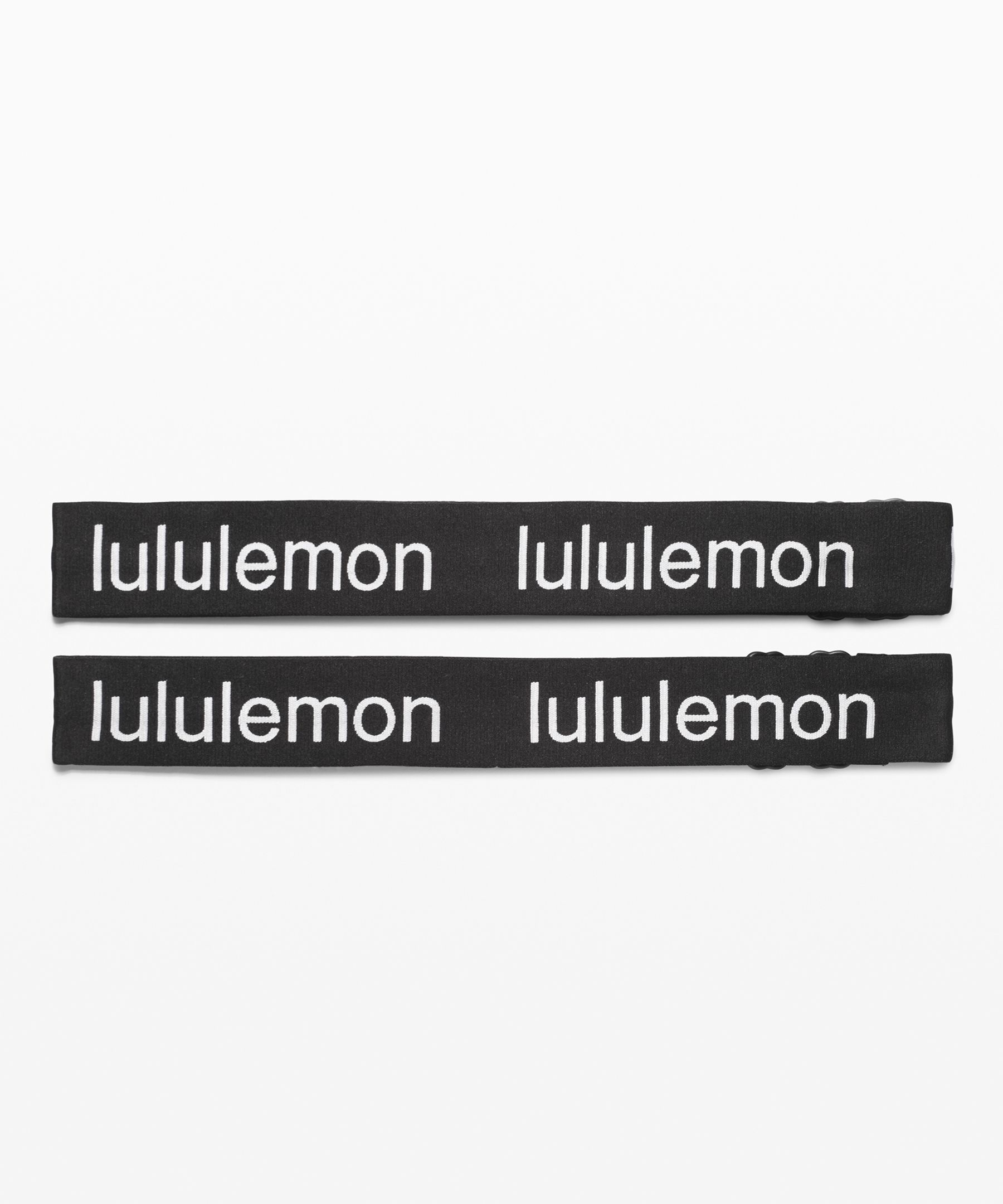 LULULEMON Hold Your Own Black & White Headbands Adjustable One Size (Two pieces) LULULEMON Hold Your Own Black & White Headbands Adjustable  main image 3
