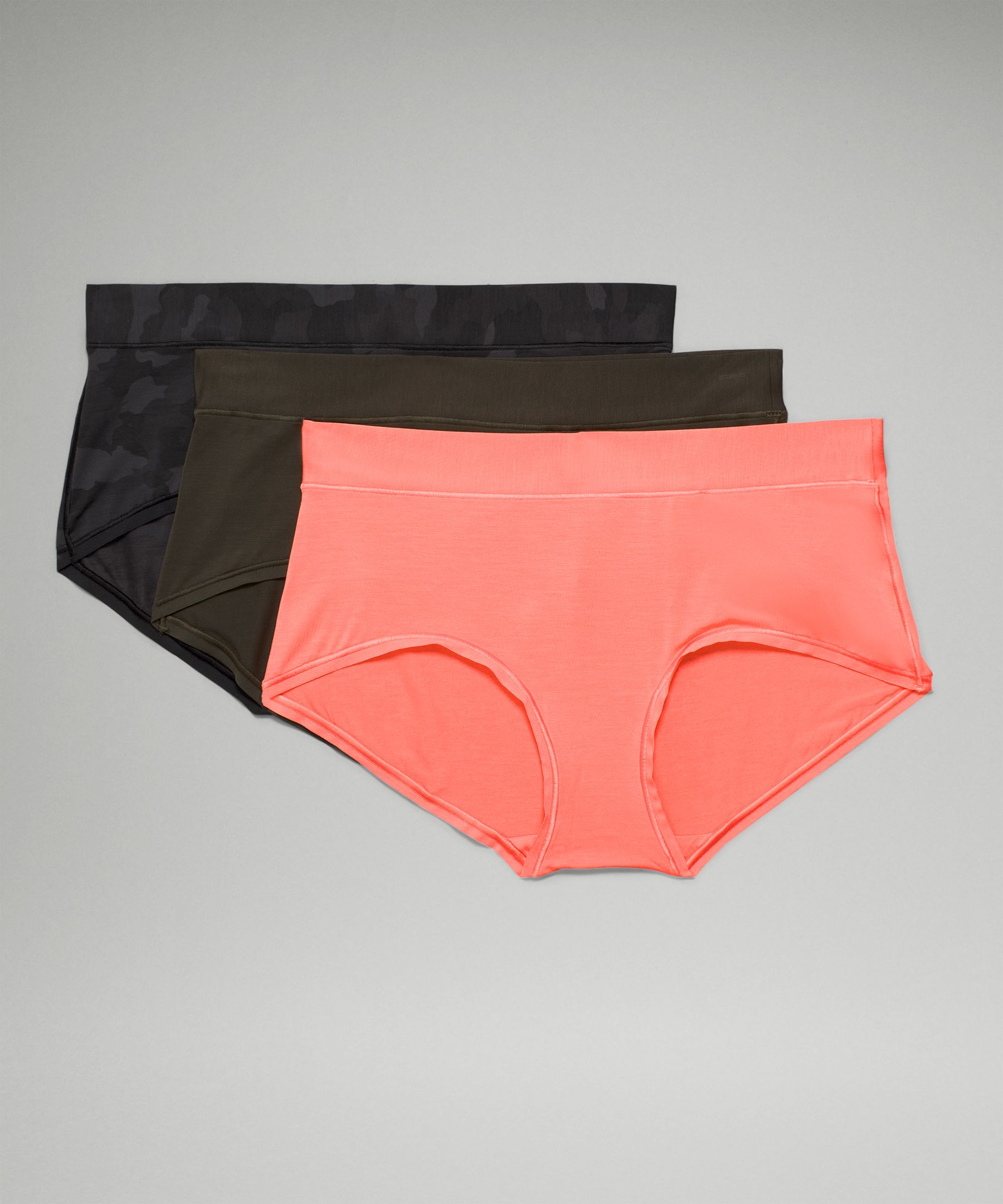 UnderEase Mid-Rise Boyshort Underwear 3 Pack, Women's Underwear