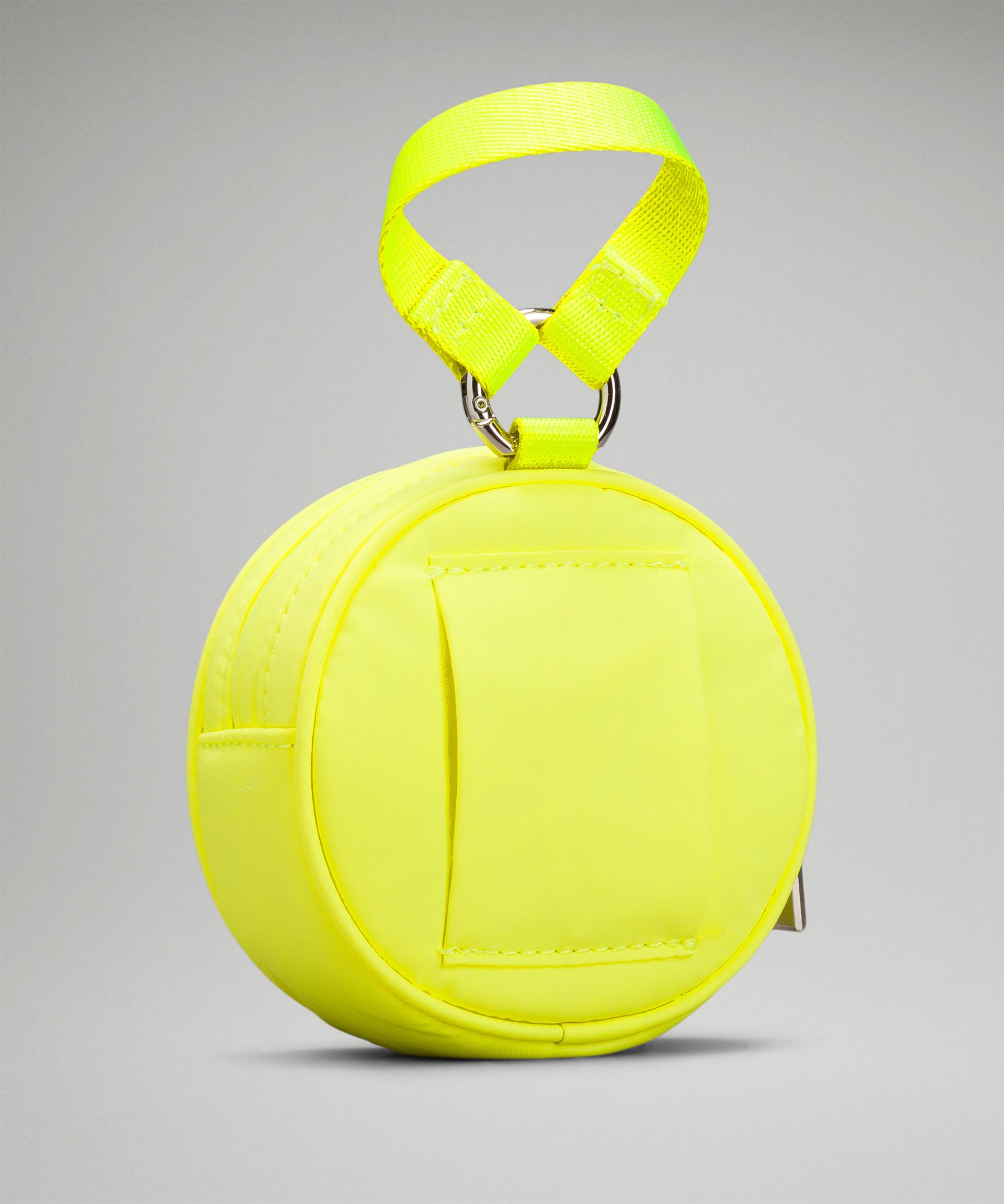 Money Pouch in Neon Leather Yellow