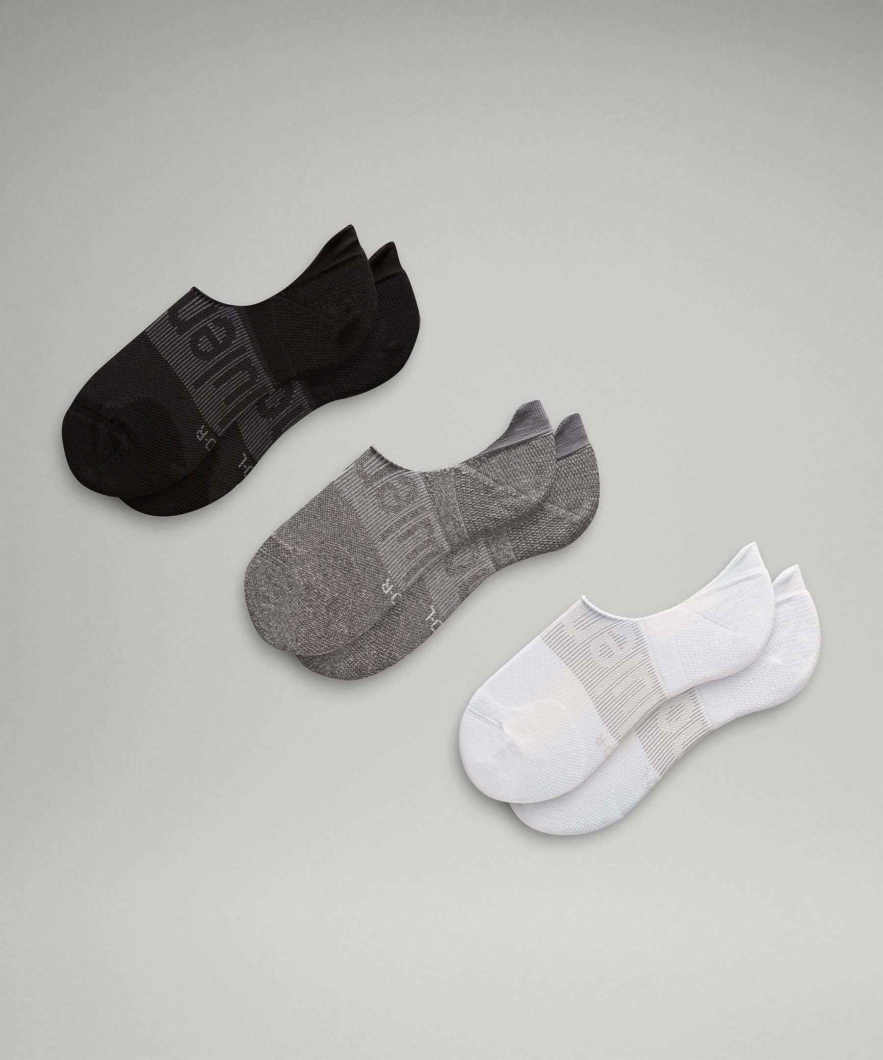 Lululemon Power Stride No-show Socks With Active Grip 3 Pack