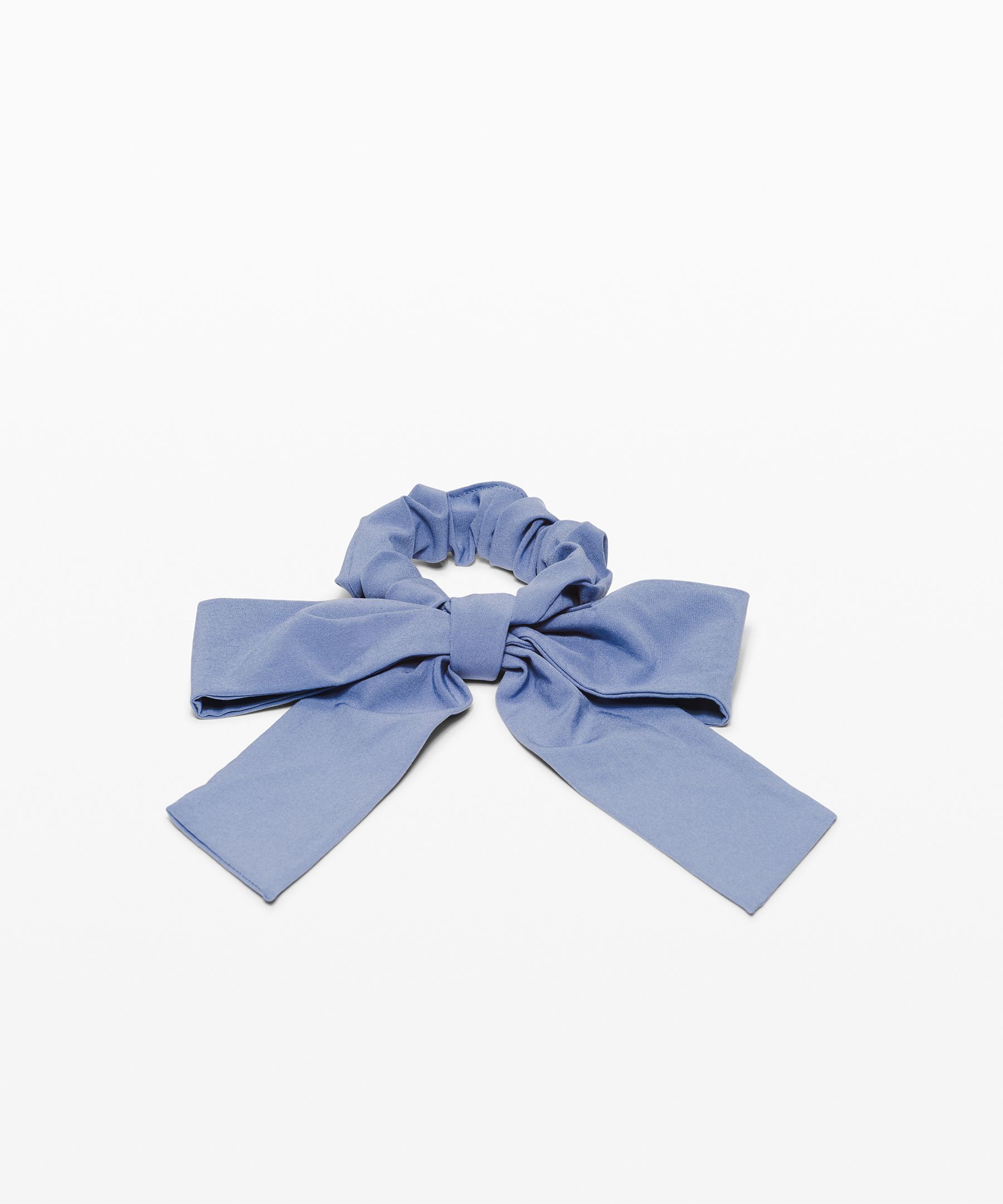 Lululemon Uplifting Scrunchie *big Bow In Blue
