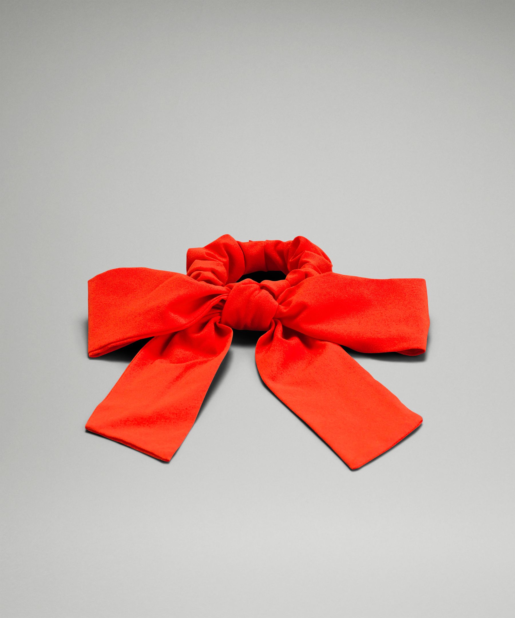 Lululemon Uplifting Scrunchie Big Bow In Red