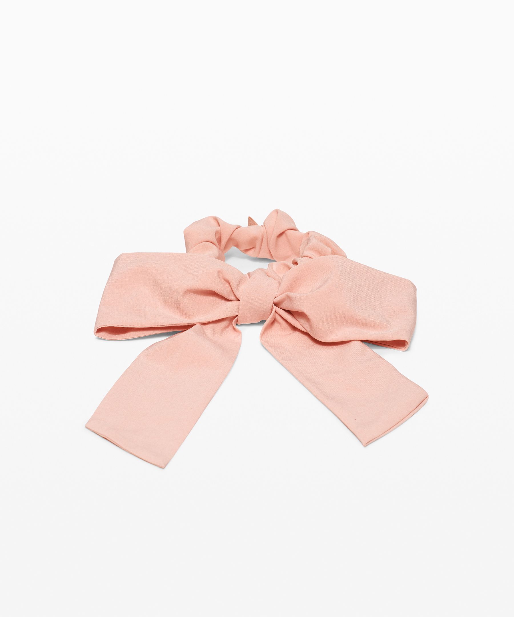 Lululemon Uplifting Scrunchie *big Bow In Orange