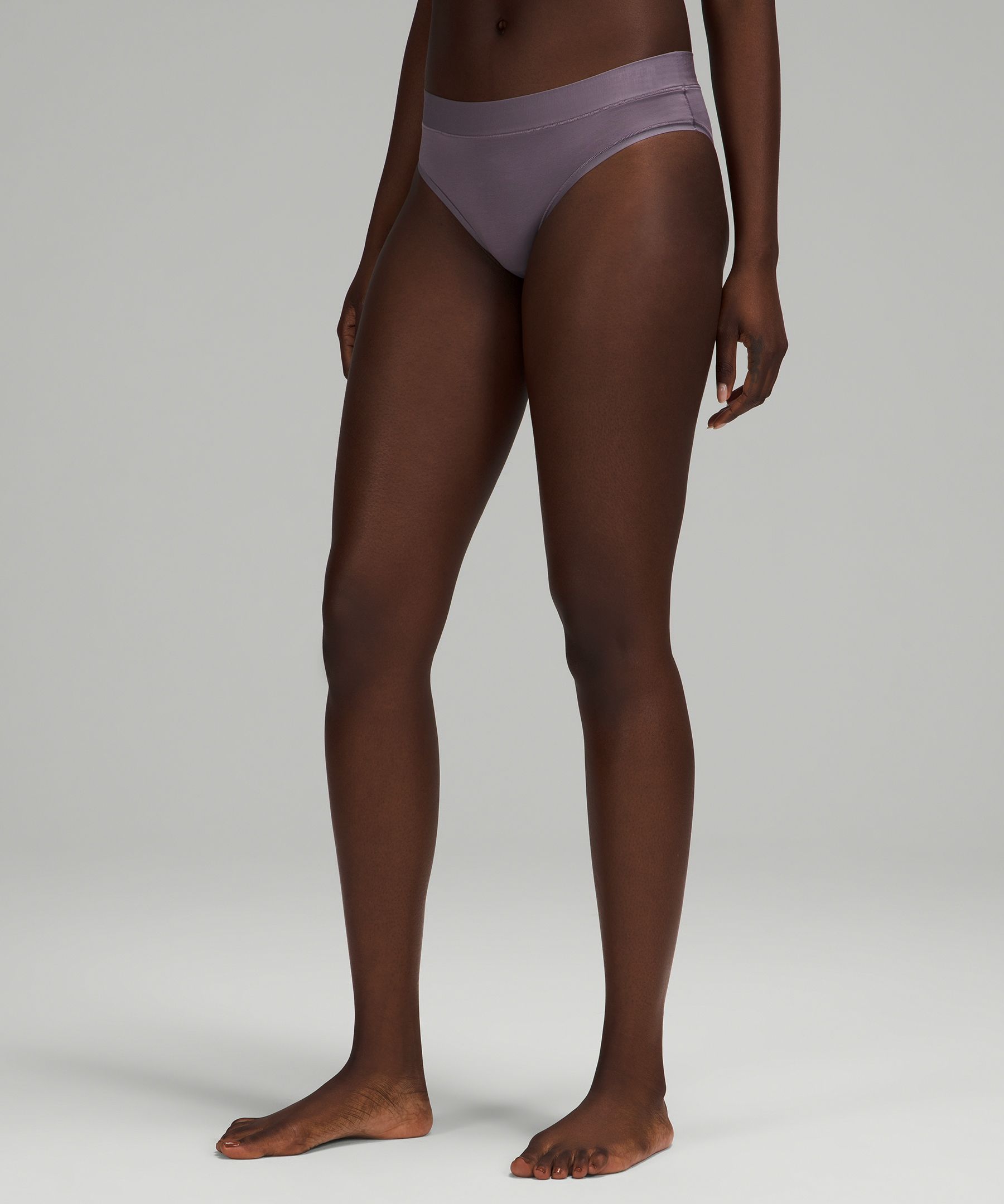 Lululemon Underease Mid-rise Cheeky Bikini Underwear In Dusky Lavender