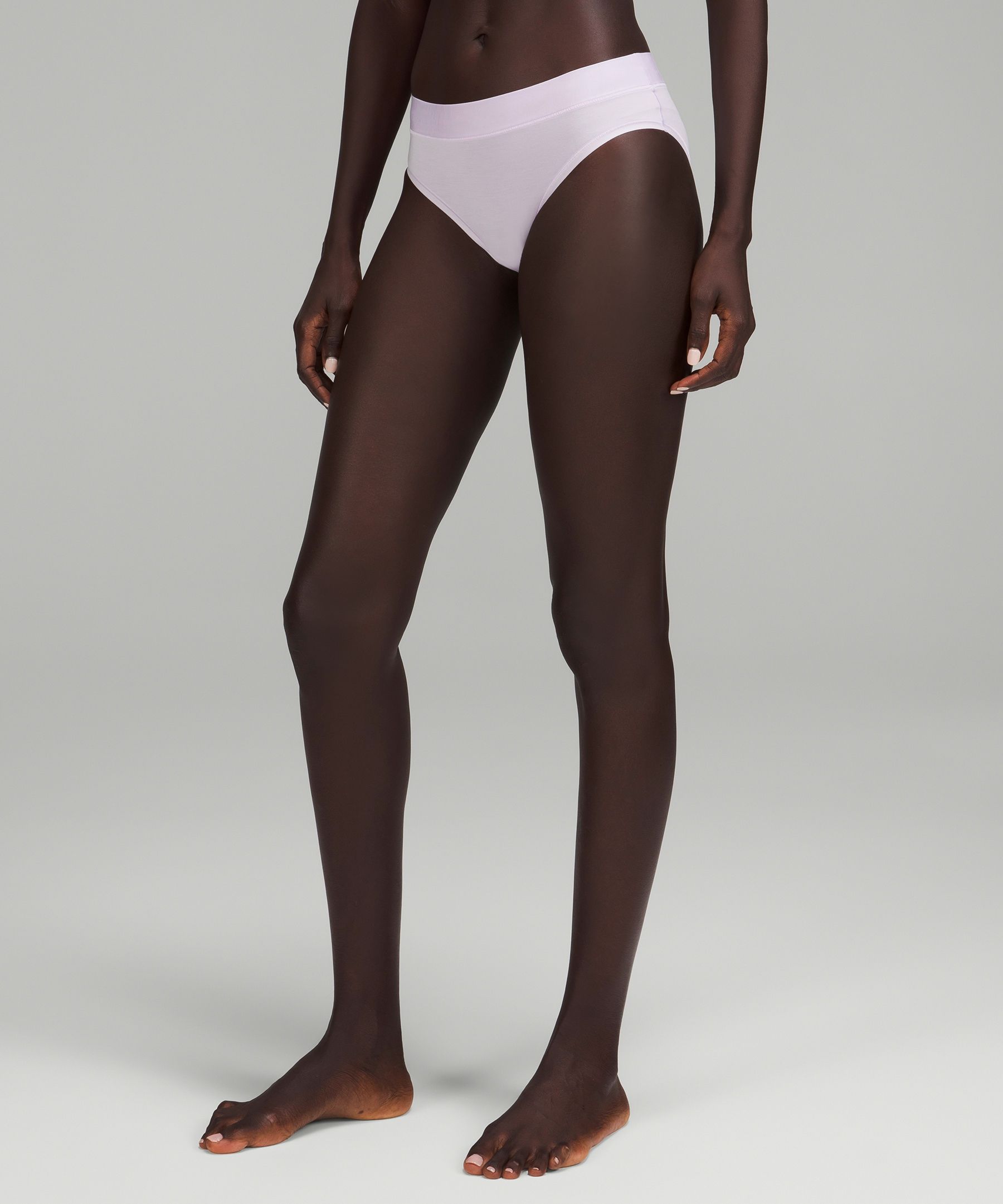 Lululemon Underease Mid-rise Cheeky Bikini Underwear In Lavender Dew