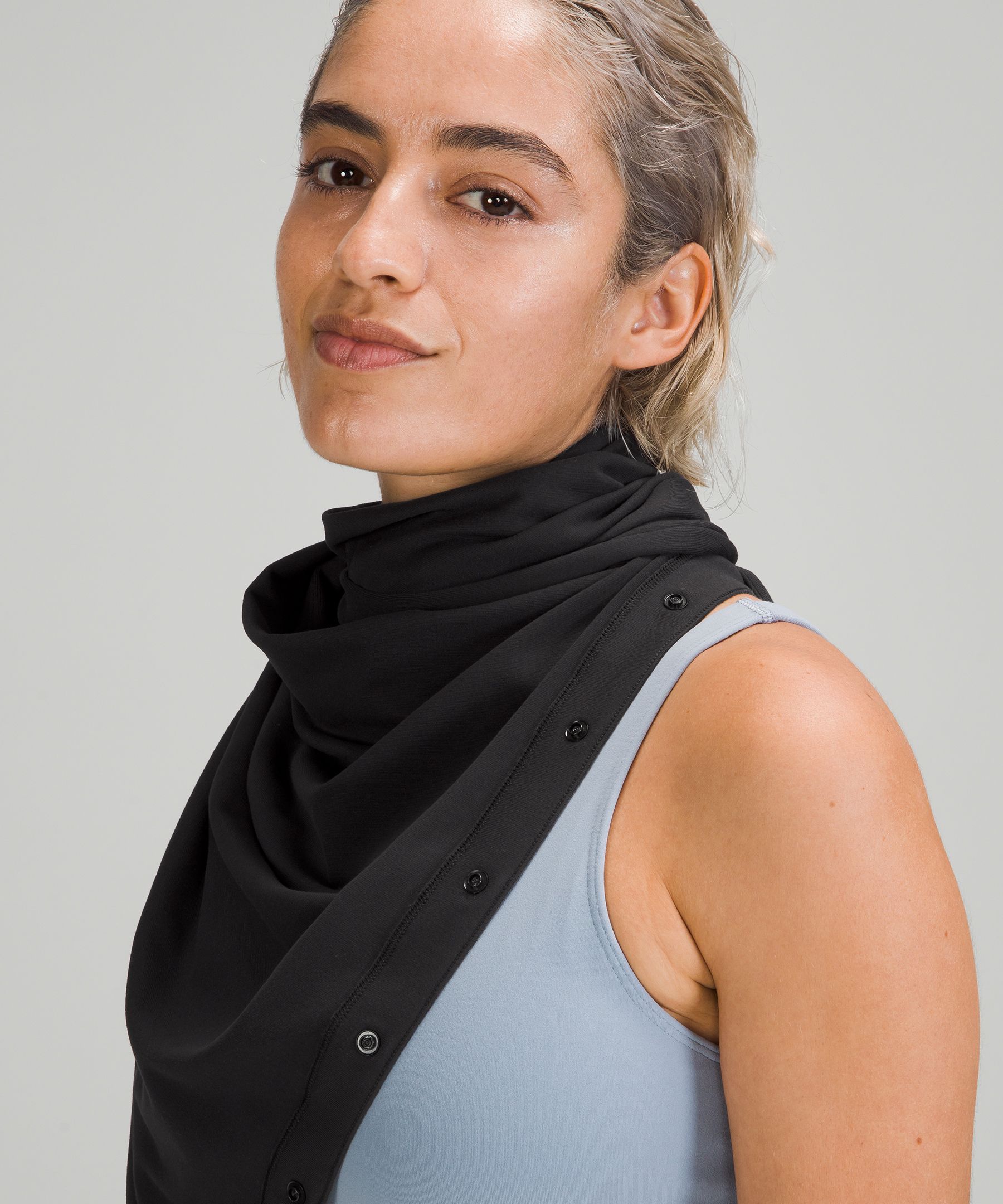 Lululemon Womens Gray Herringbone Print Snap Infinity Scarf - Shop Linda's  Stuff