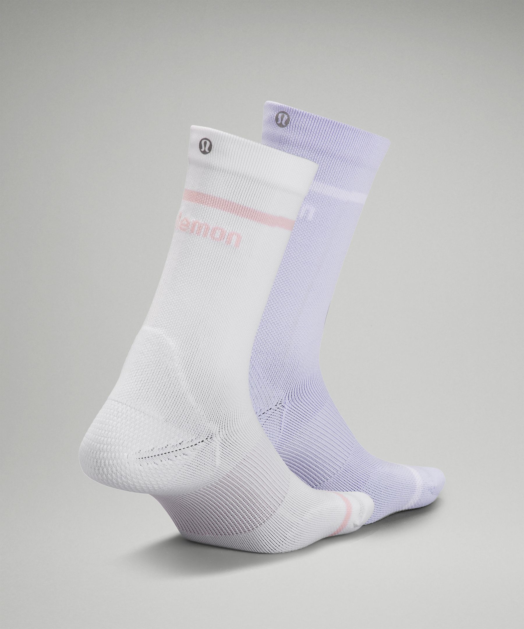 Women's Power Stride Crew Socks 2 Pack *Stripe