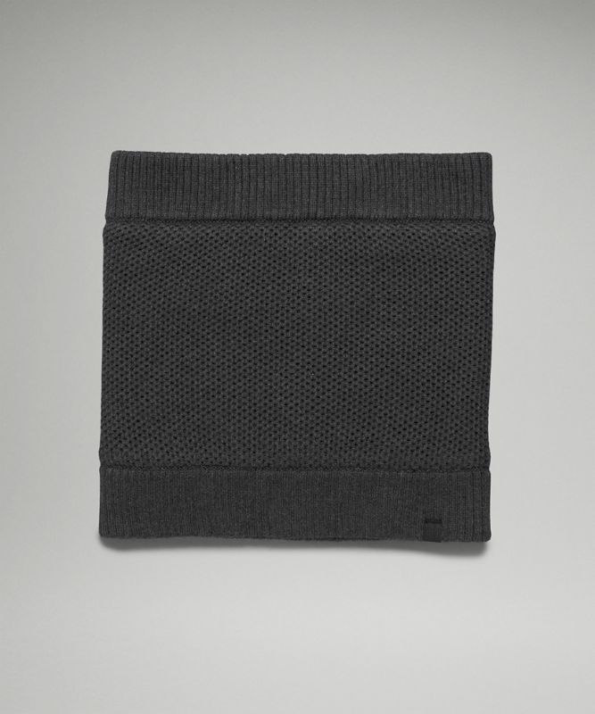 Fleece-Lined Knit Neck Warmer