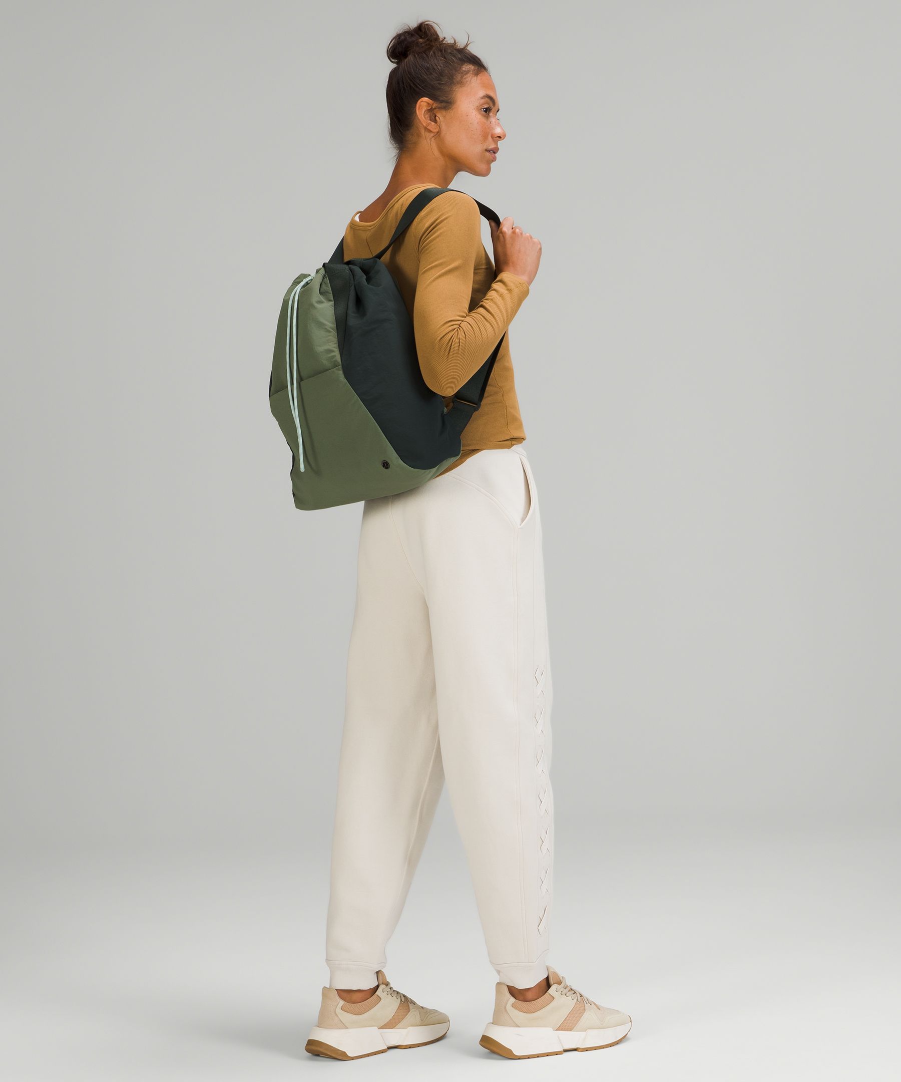 Dual Function Backpack to Tote Bag 18L, Raw Linen