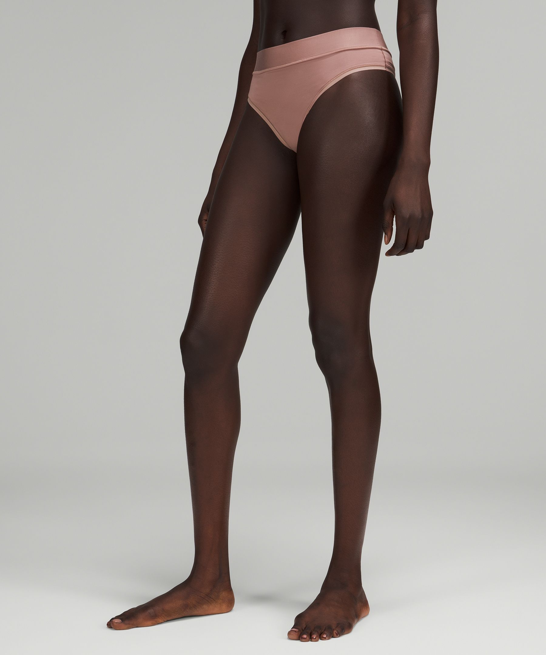 Lululemon Underease High-rise Thong Underwear In Twilight Rose