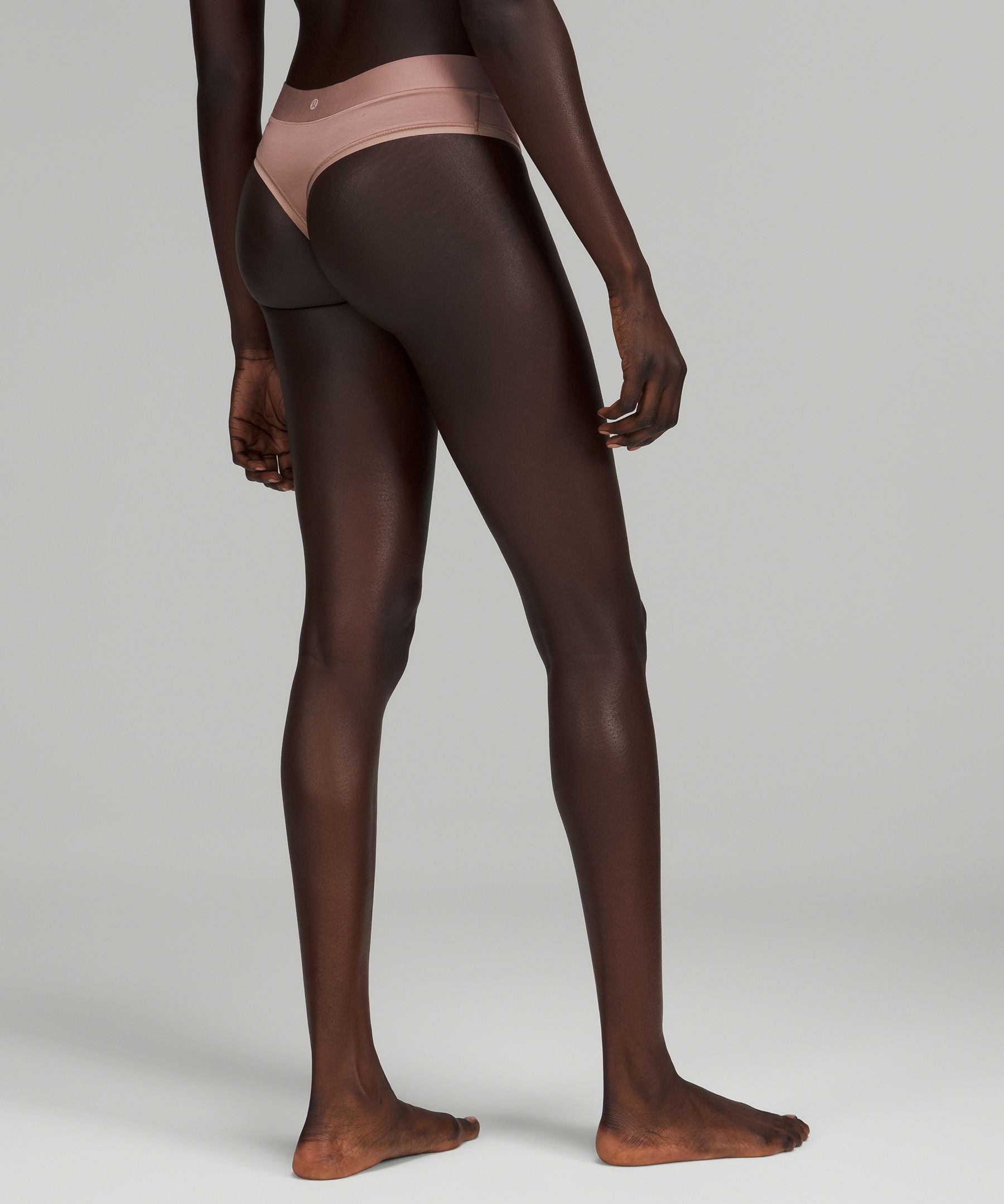 Shop Lululemon Underease High-rise Thong Underwear In Twilight Rose