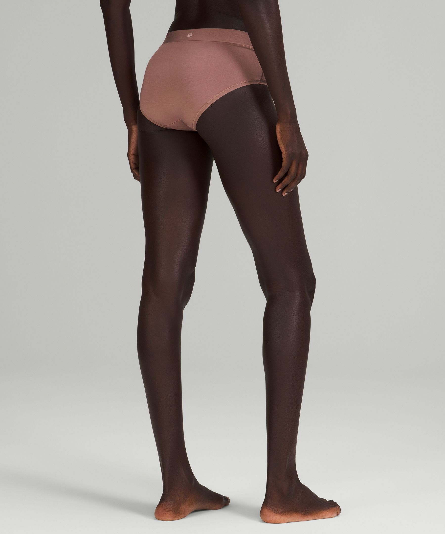 Shop Lululemon Underease High-rise Bikini Underwear In Twilight Rose