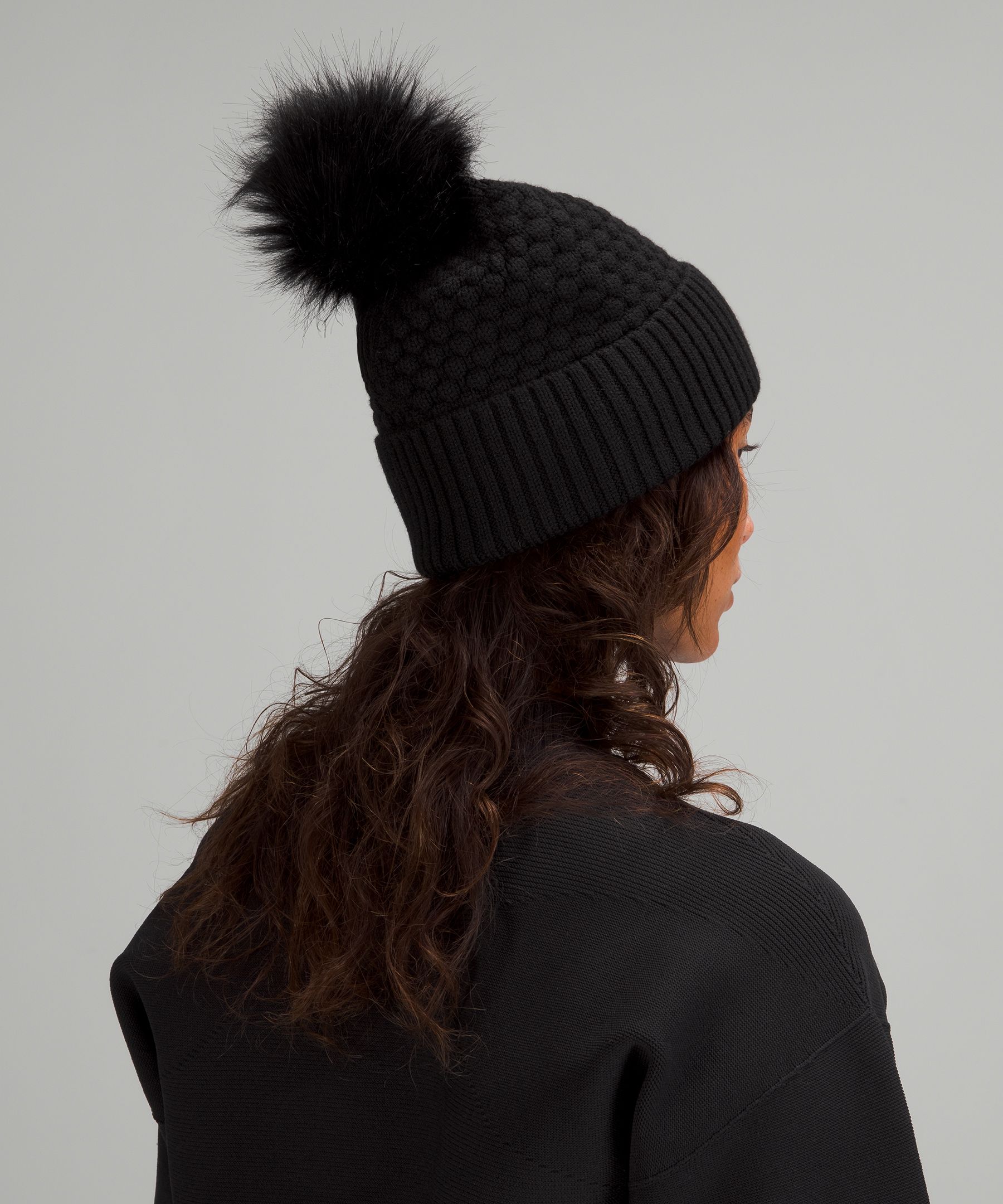 Women's Bubble Knit Pom Beanie, Women's Hats