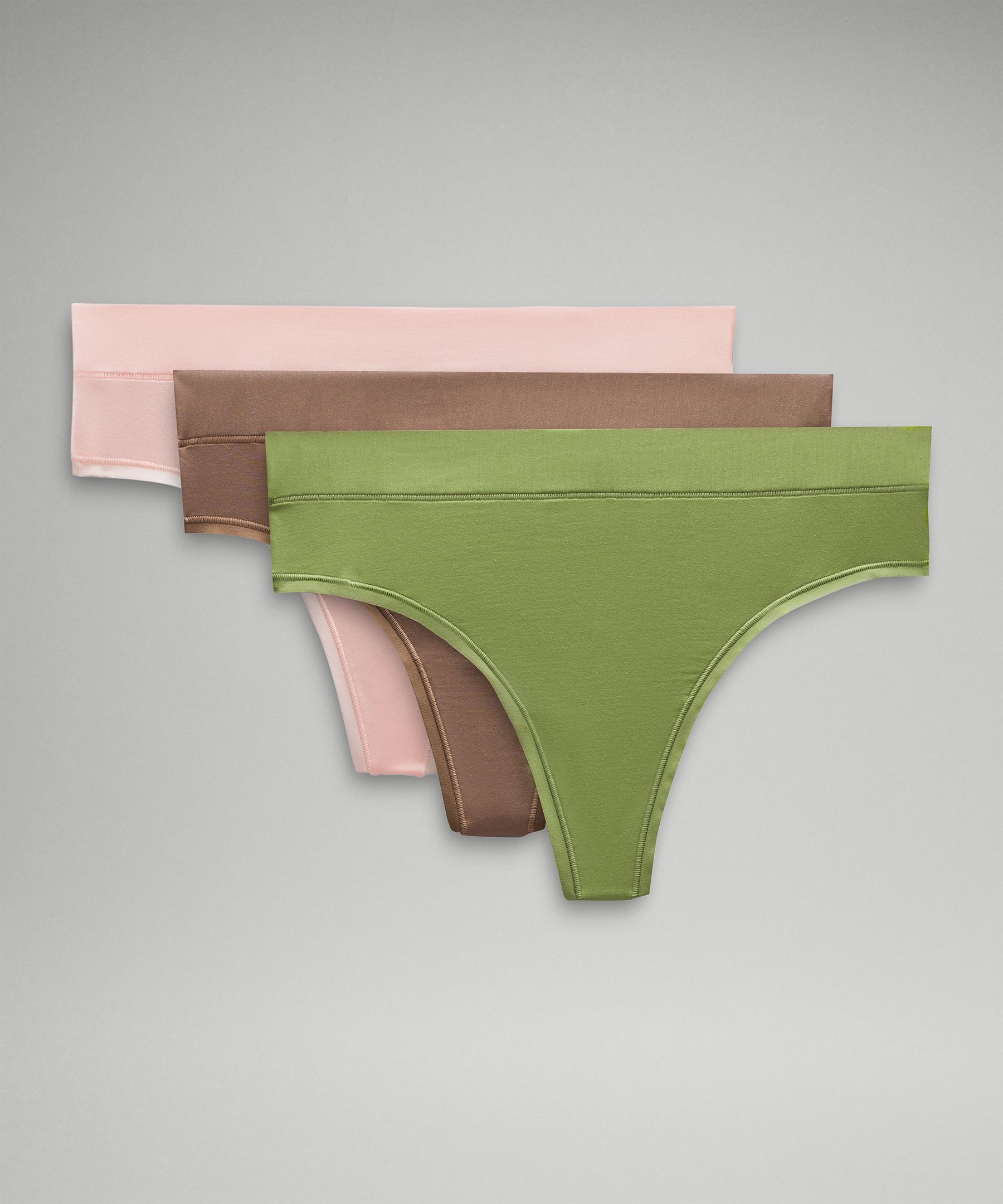 Shop Lululemon Underease High-rise Thong Underwear 3 Pack