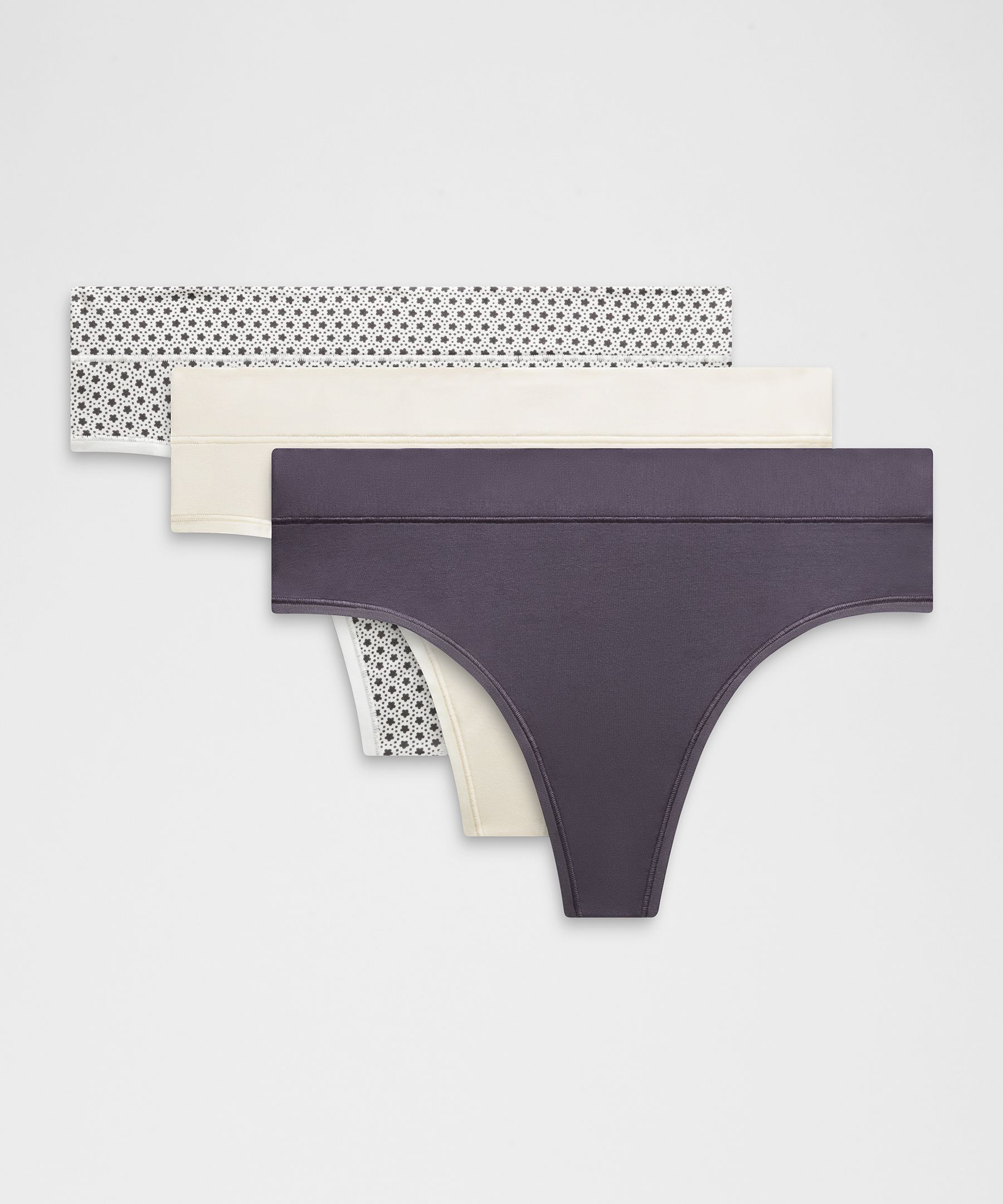 UnderEase High-Rise Thong Underwear *3 Pack