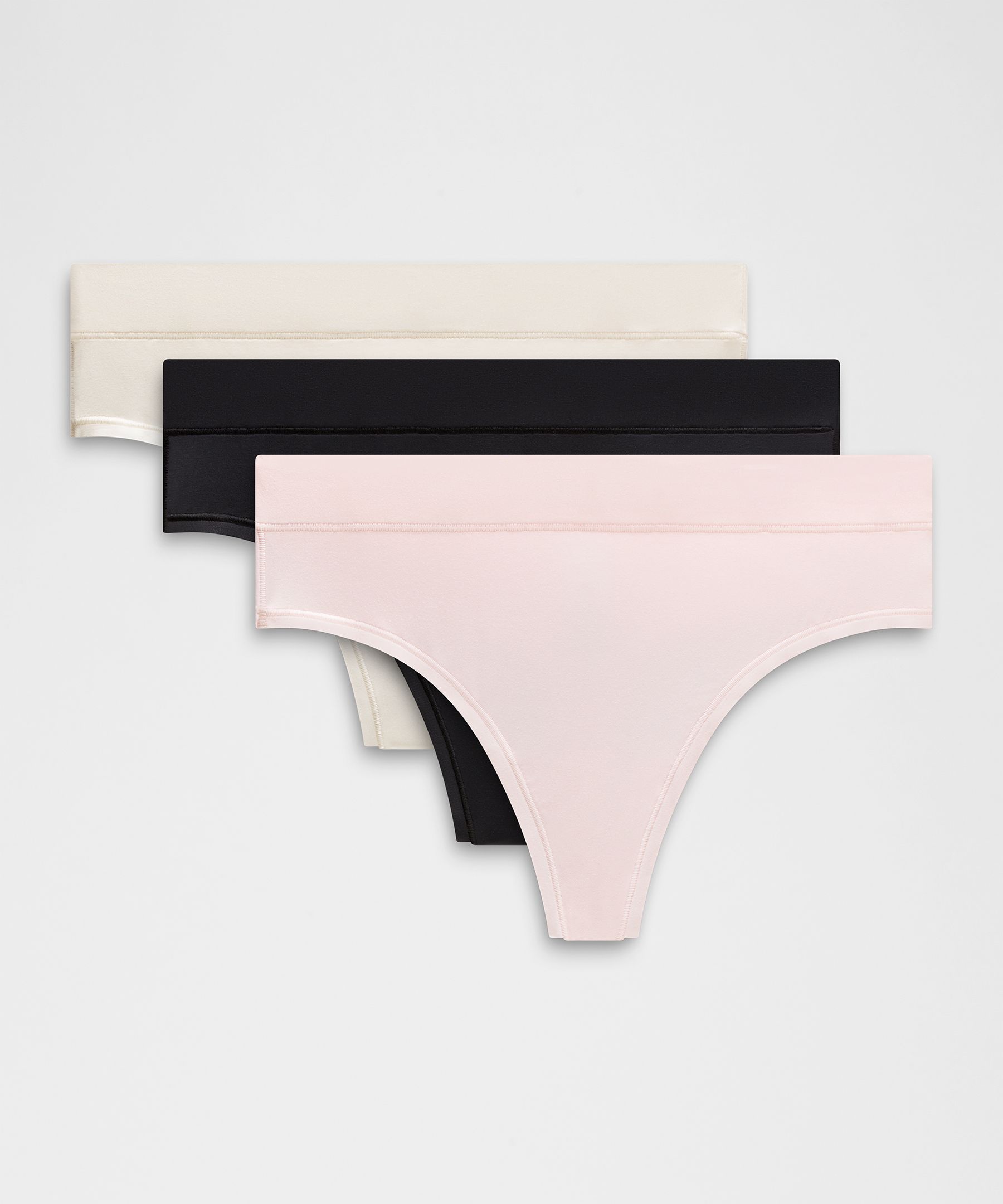 UnderEase High-Rise Thong Underwear *3 Pack