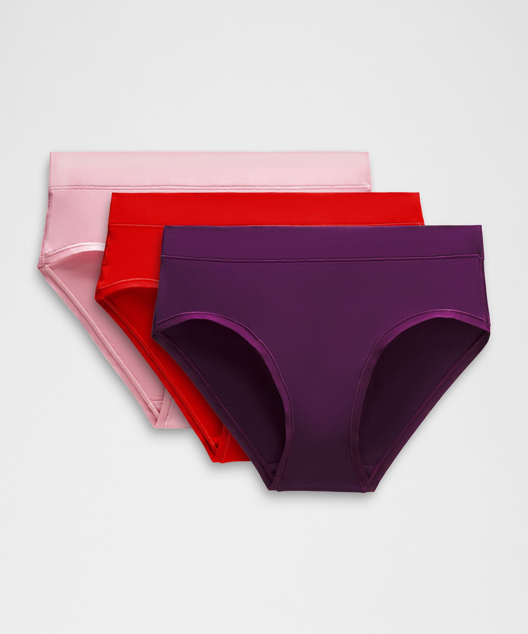 Lululemon Underease High-rise Bikini Underwear 3 Pack In Multi