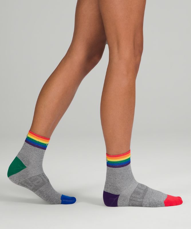 Daily Stride Mid-Crew Socken für Frauen *Rainbow