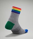 Women's Daily Stride Mid-Crew Sock *Rainbow