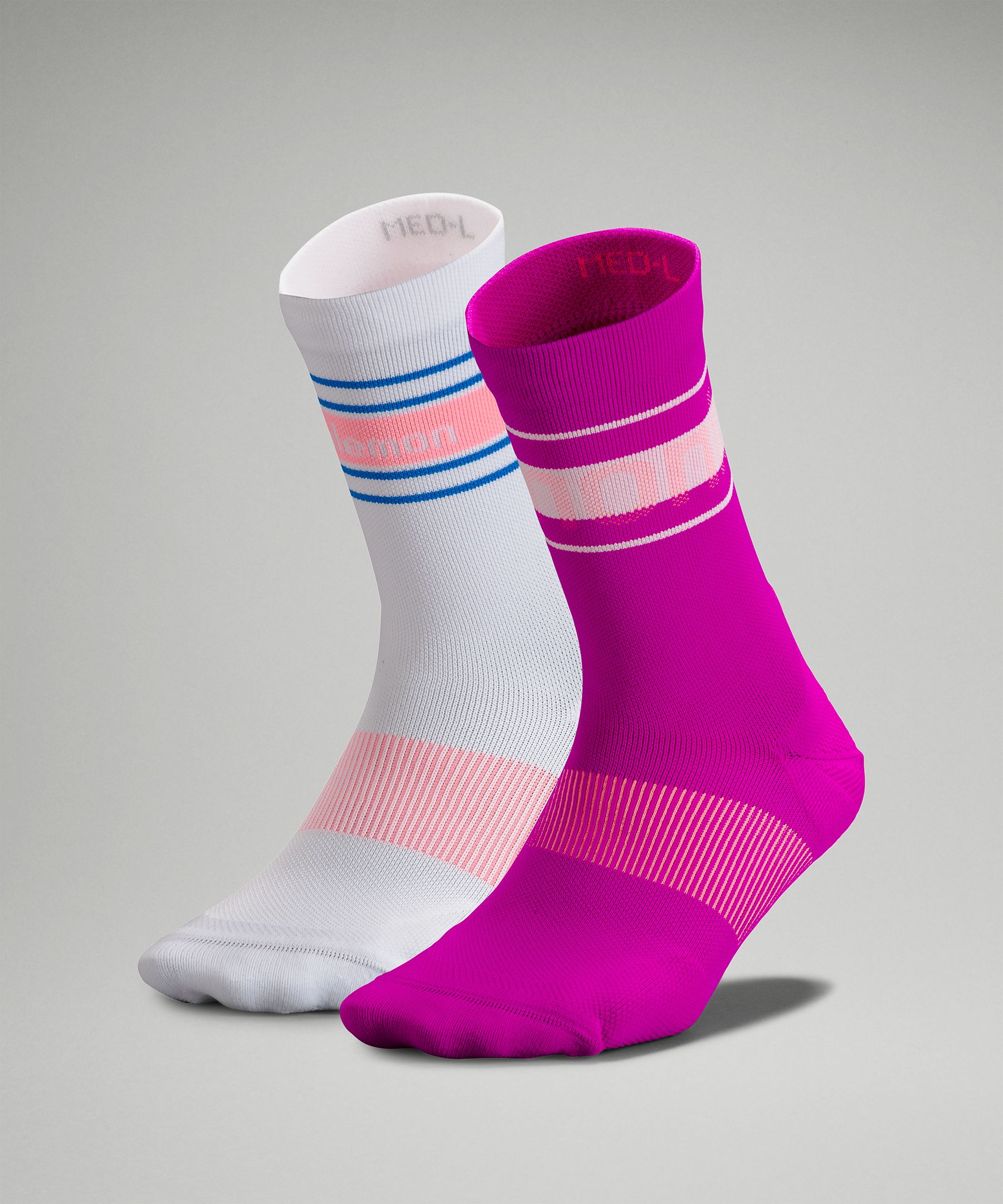 Women's Power Stride Crew Sock 2 Pack *Stripe lululemon