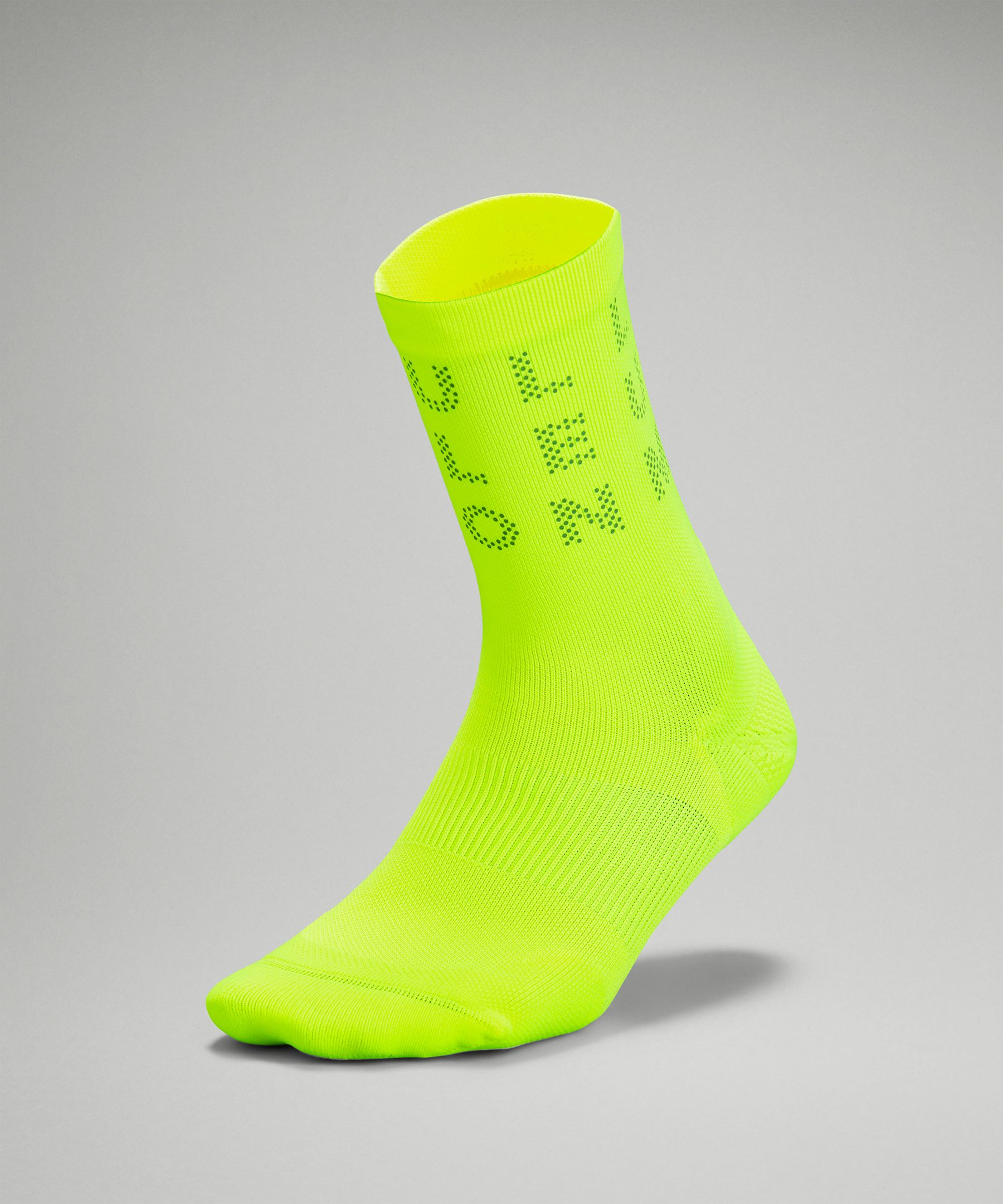 Women's Power Stride Crew Socks *Reflective Wordmark
