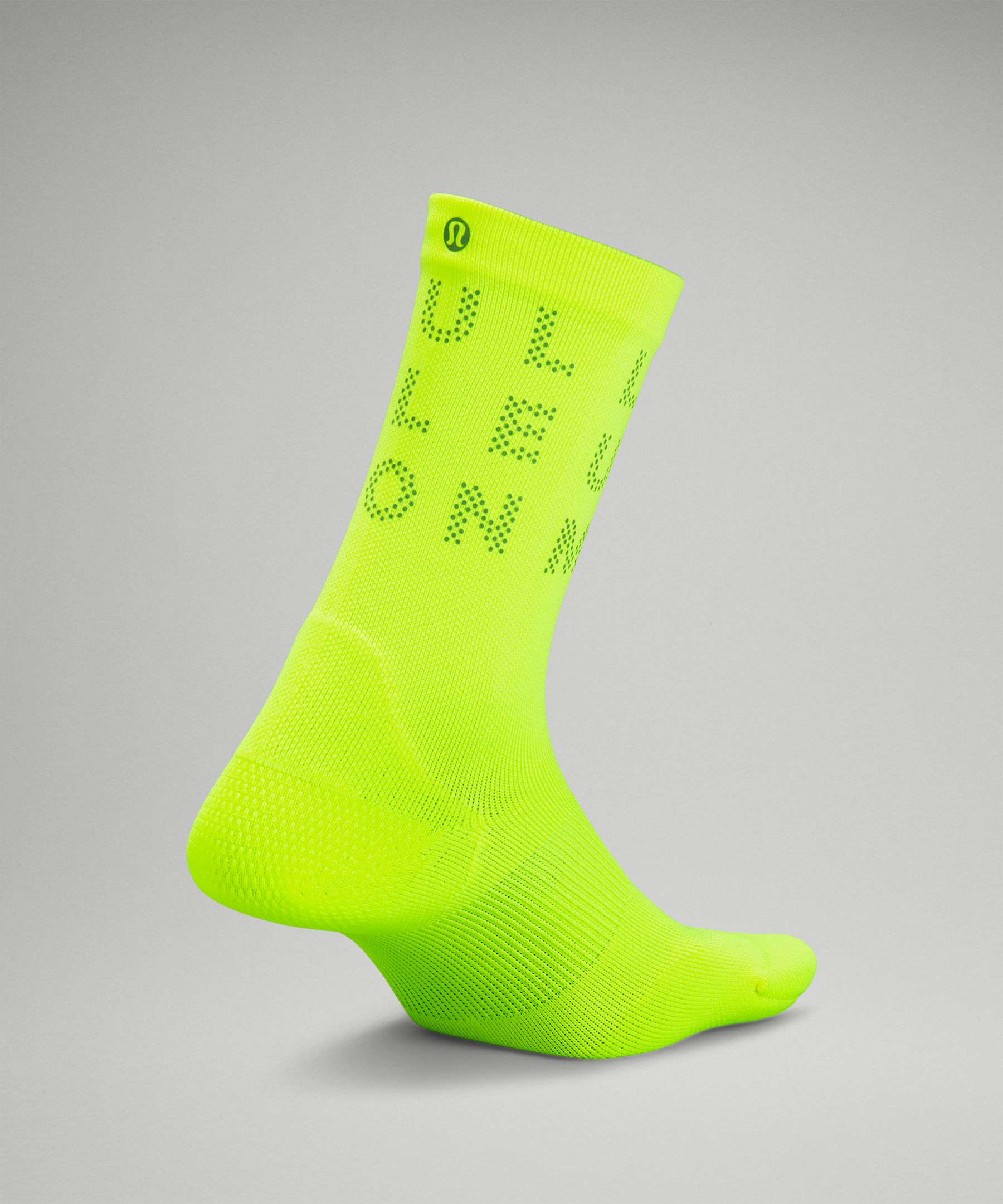 Women's Power Stride Crew Socks *Reflective Wordmark