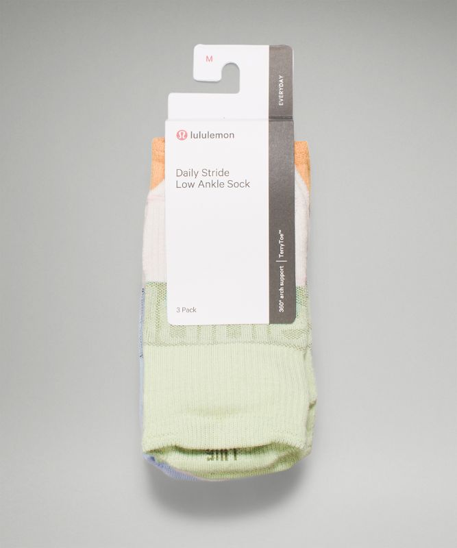 Daily Stride Low-Ankle Sock 3 Pack *Multi-Colour