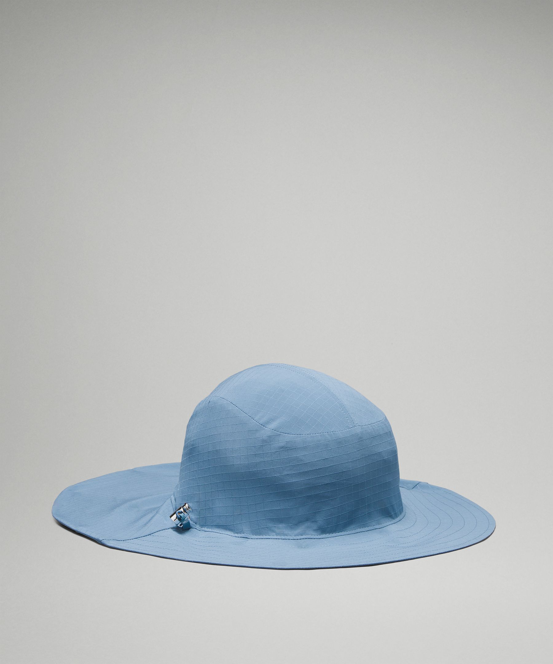 Women's Blue Wide Brim Bucket Hat | Justine Hats