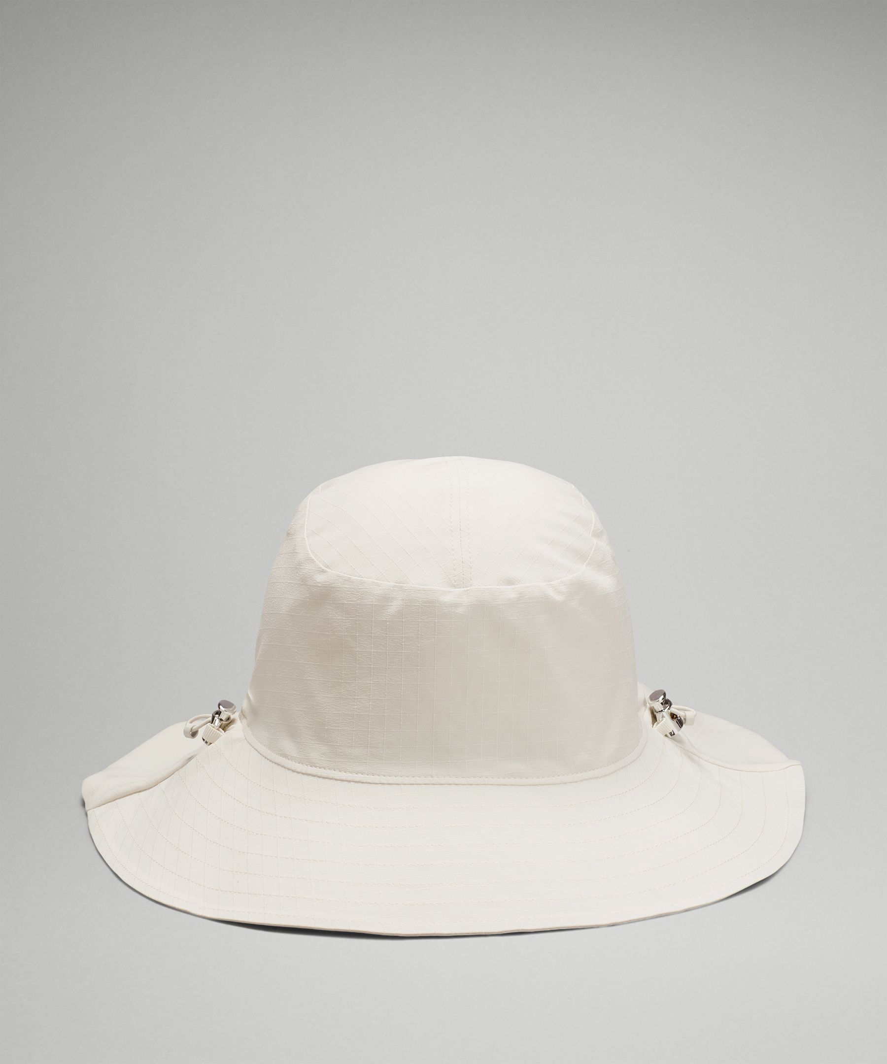 Lululemon Casual Cinchable Wide Brim Bucket Hat | White|Neutral - Size S/M