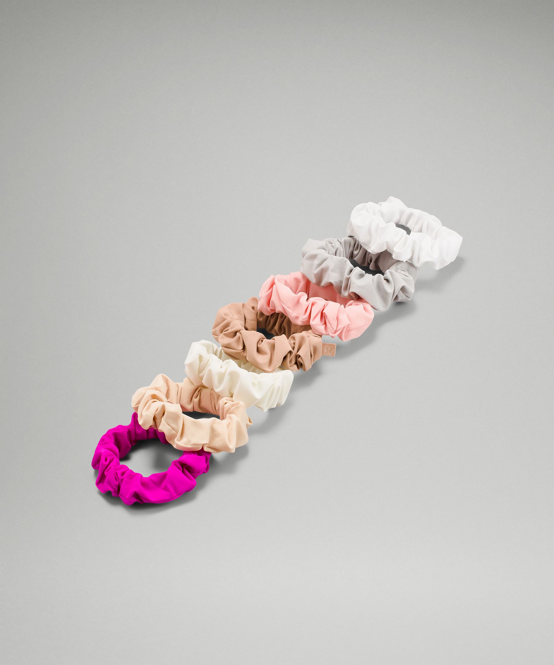 Lululemon Uplifting Scrunchie 7 Pack In Smoked Spruce 