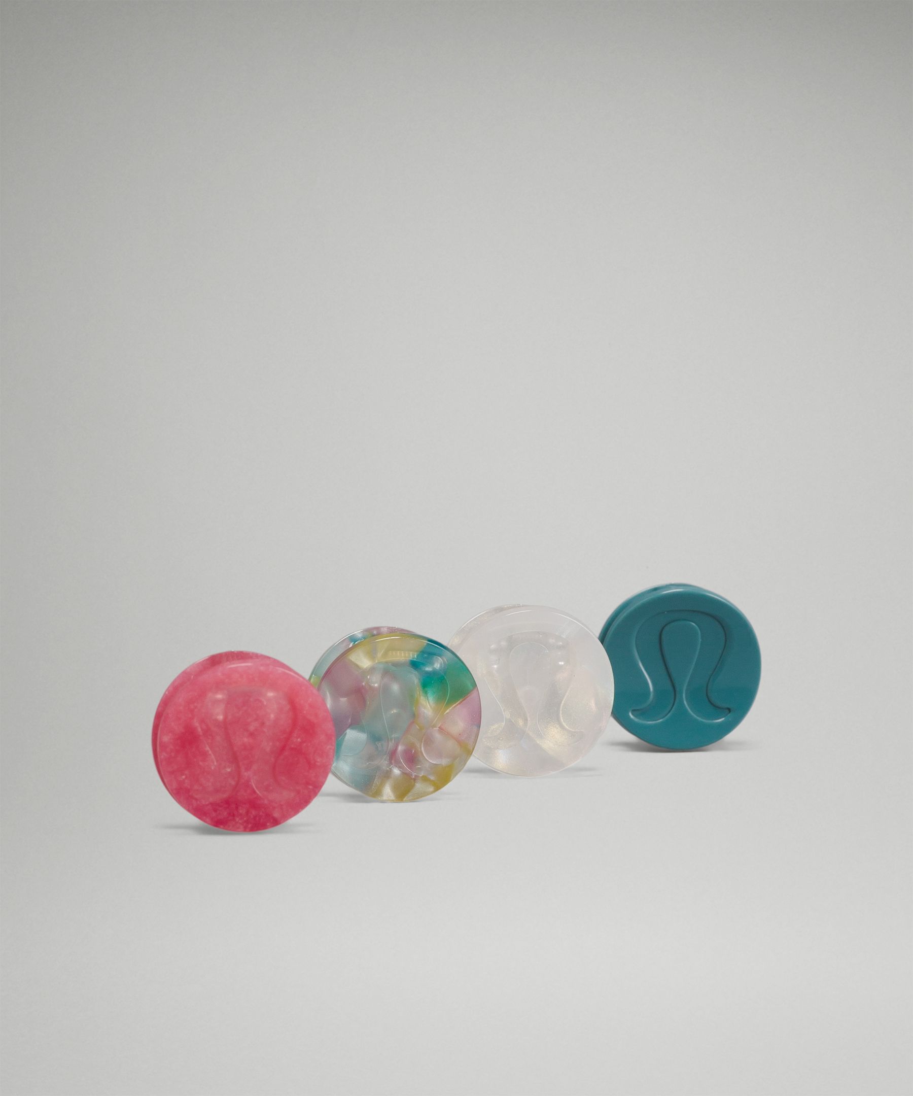 Lululemon Small Claw Hair Clips 4 Pack In Sonic Pink 