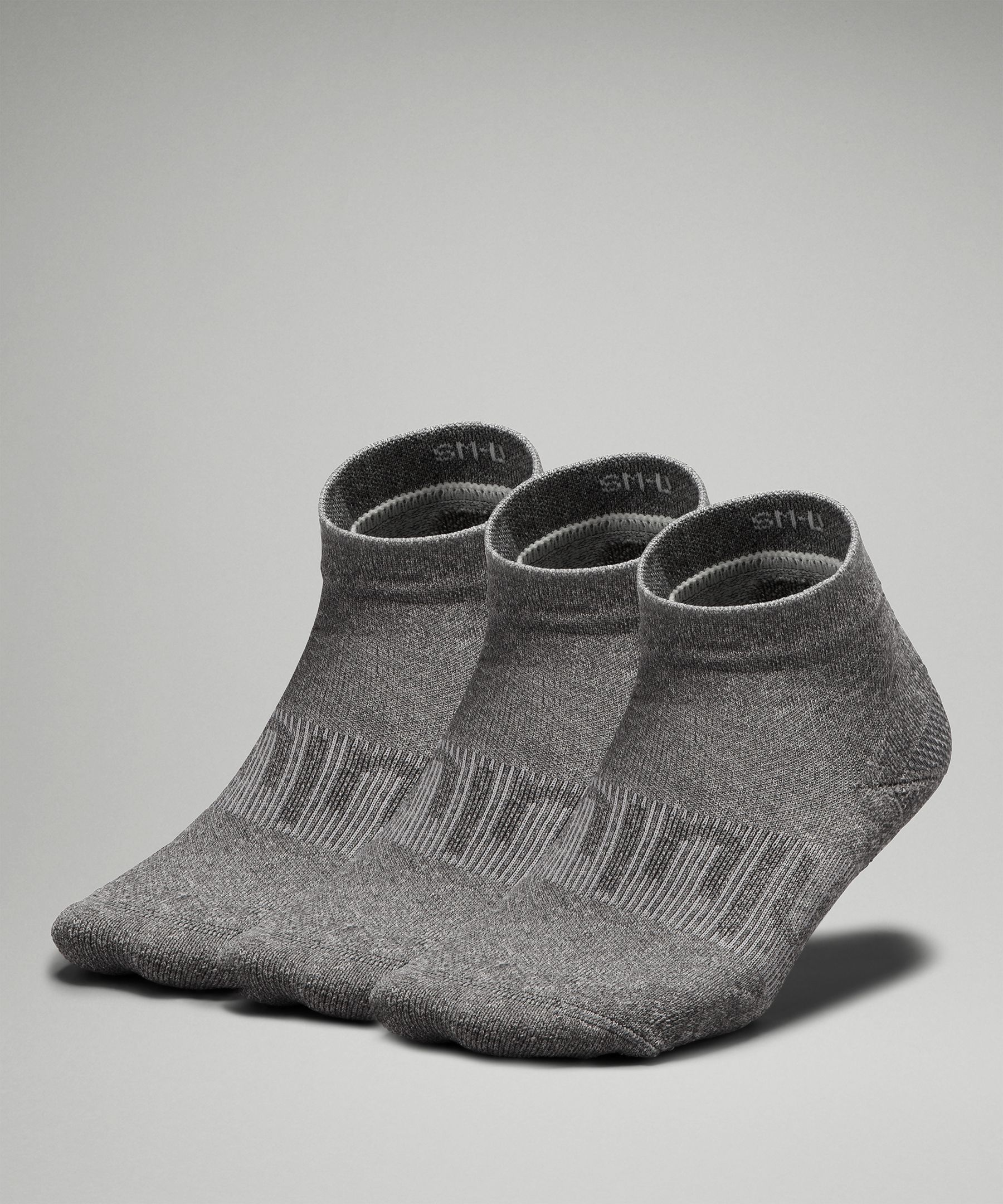 LULULEMON Power Stride Ankle set of three stretch-knit socks