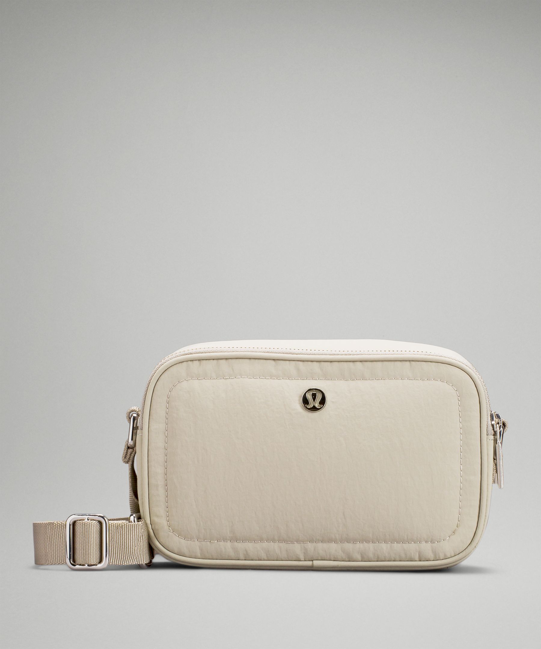 Lululemon Crossbody Camera Bag In Raw Linen