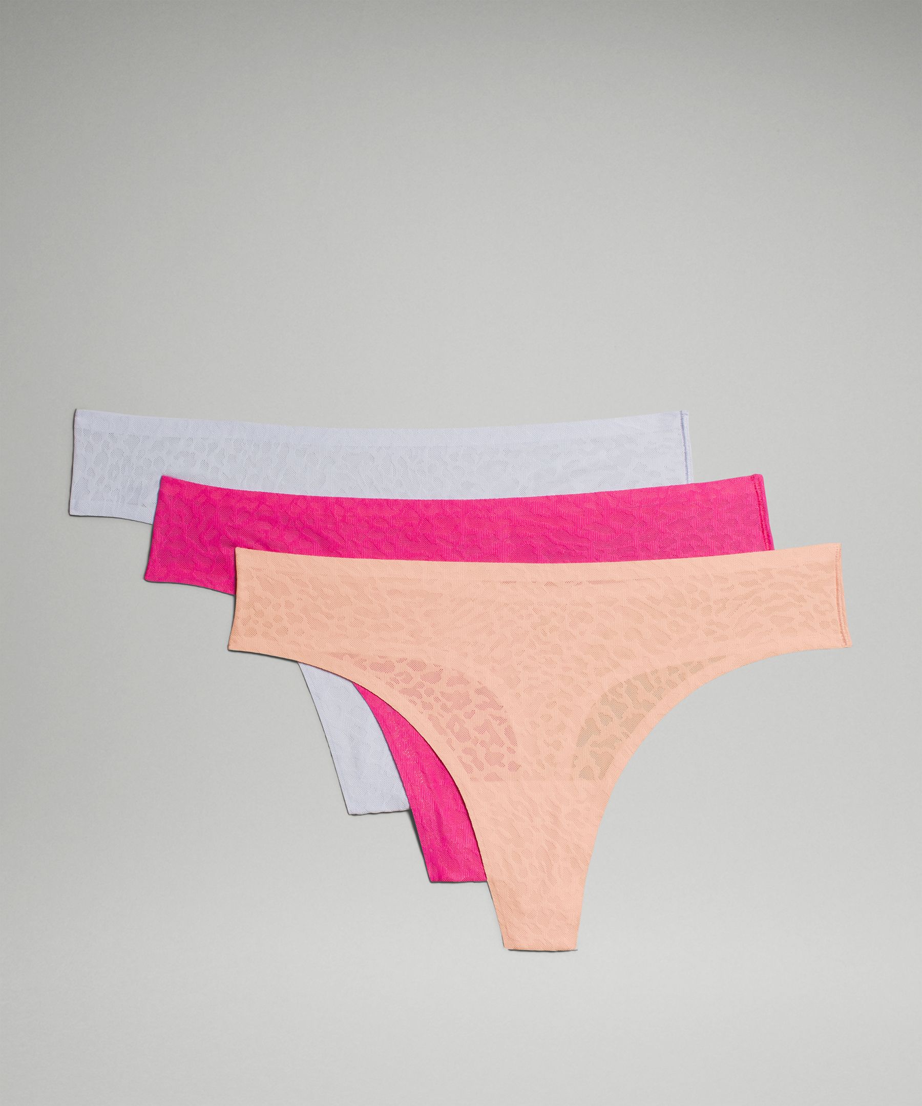 Lululemon Invisiwear Mid-rise Thong Underwear Performance Lace 3