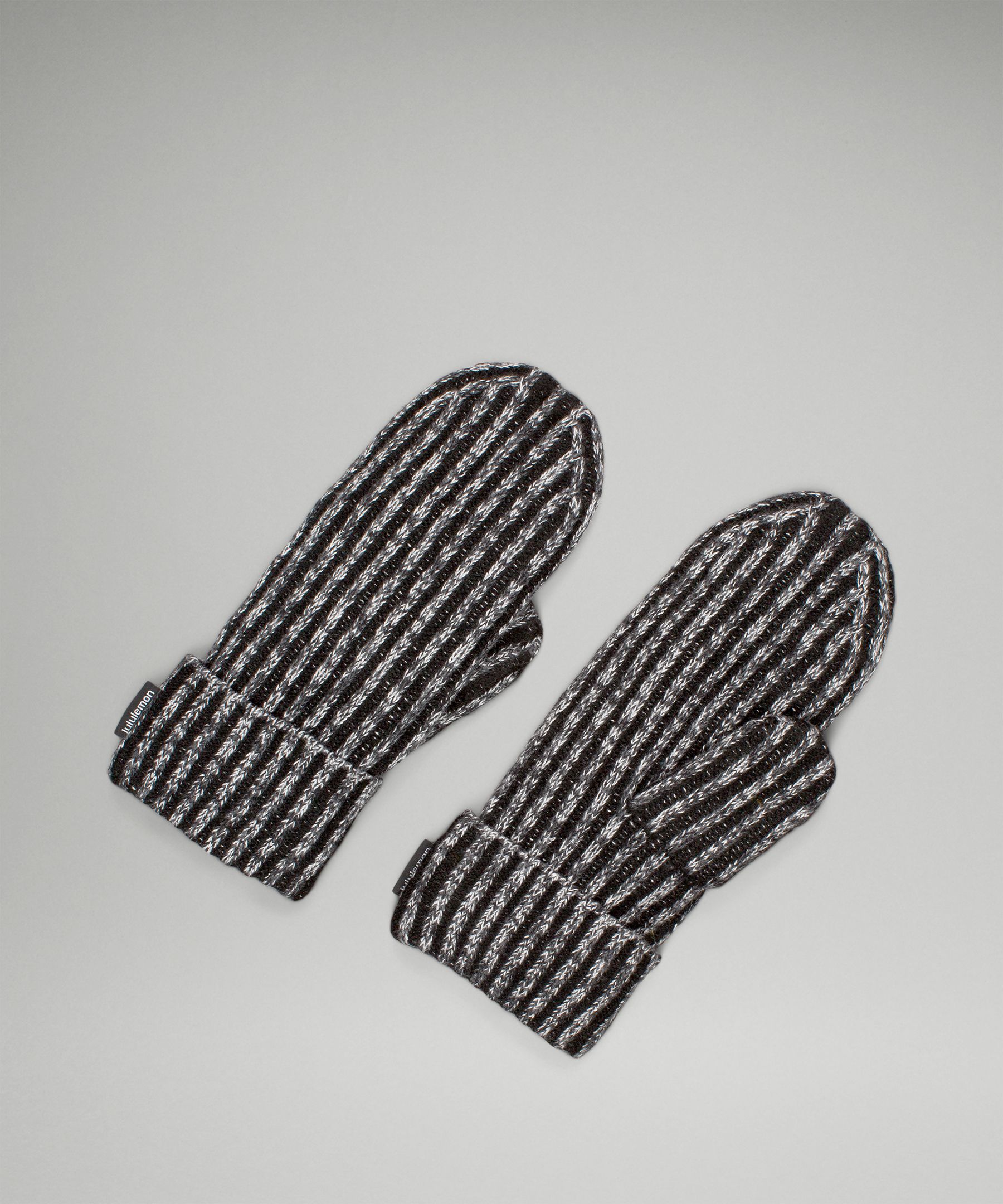 Lululemon Womens Textured Fleece-Lined Knit Mittens