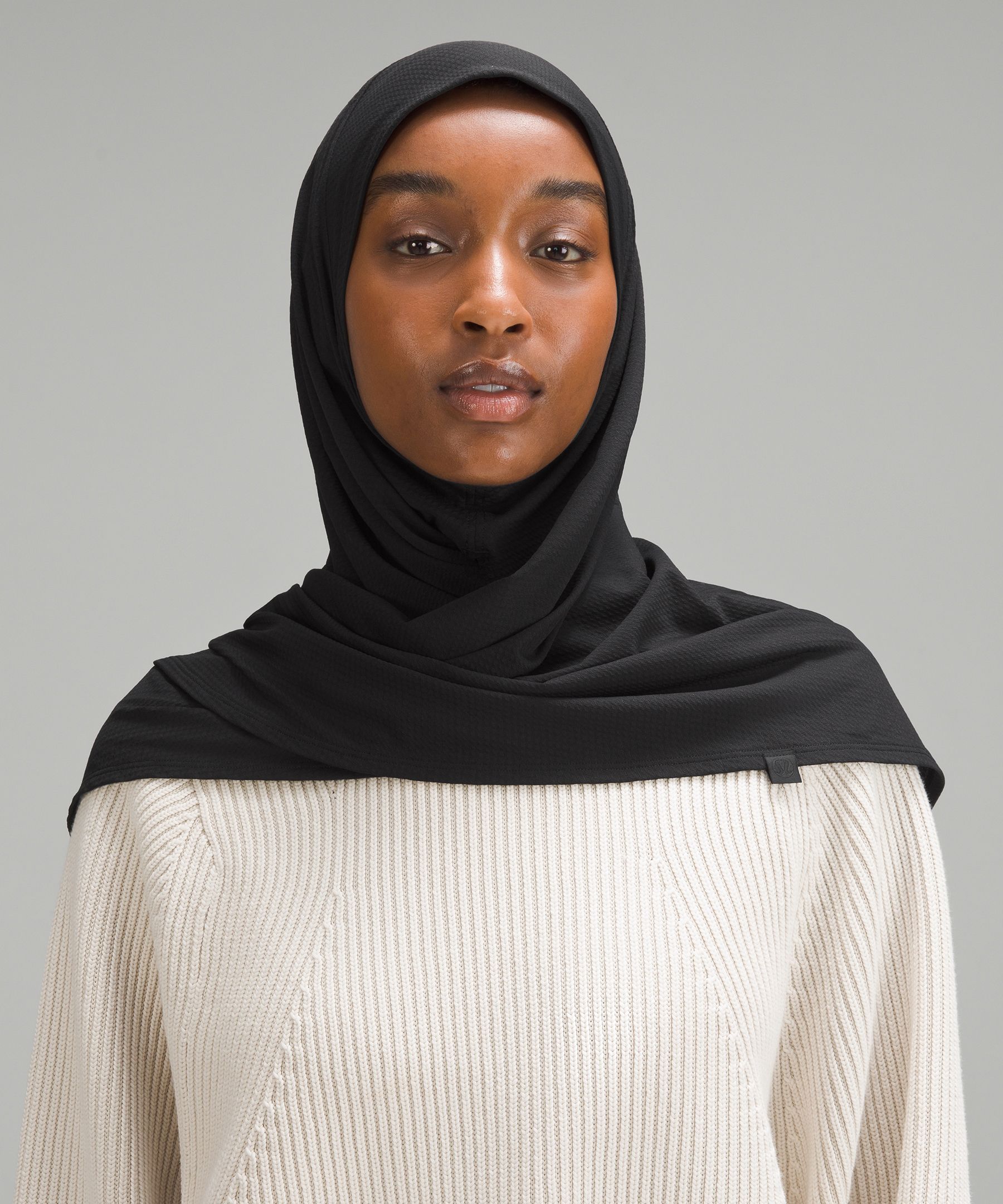 Women's Pull-On-Style Hijab - Black,Neutral