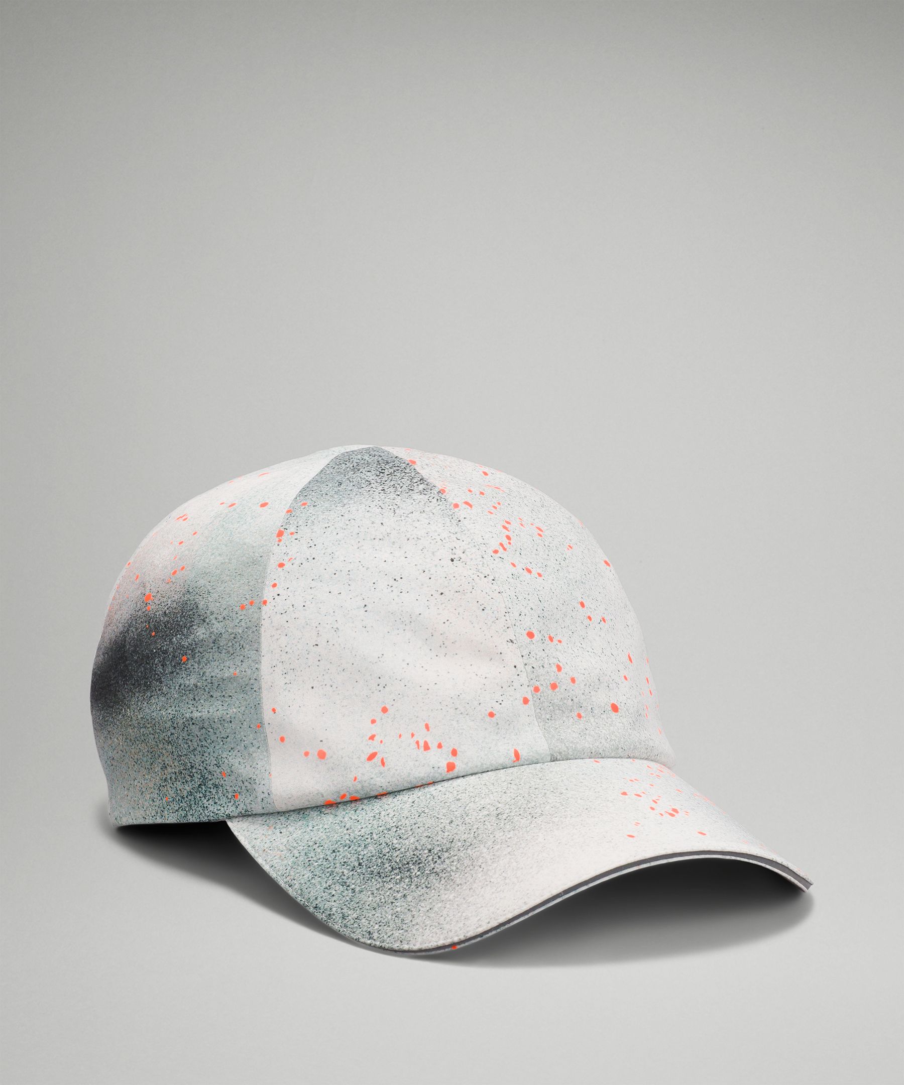 Lululemon Women's Fast And Free Ponytail Running Hat In Spray Camo Silver Blue