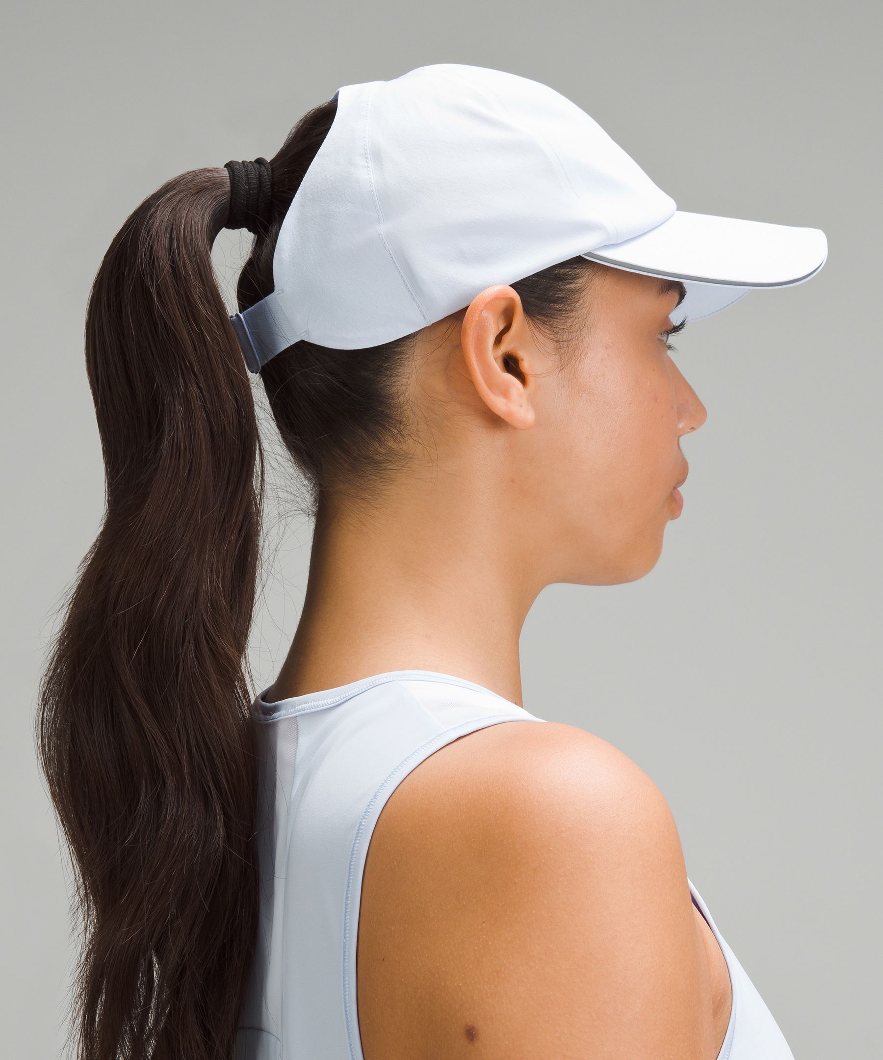 Shop Lululemon Fast And Free Ponytail Running Hat