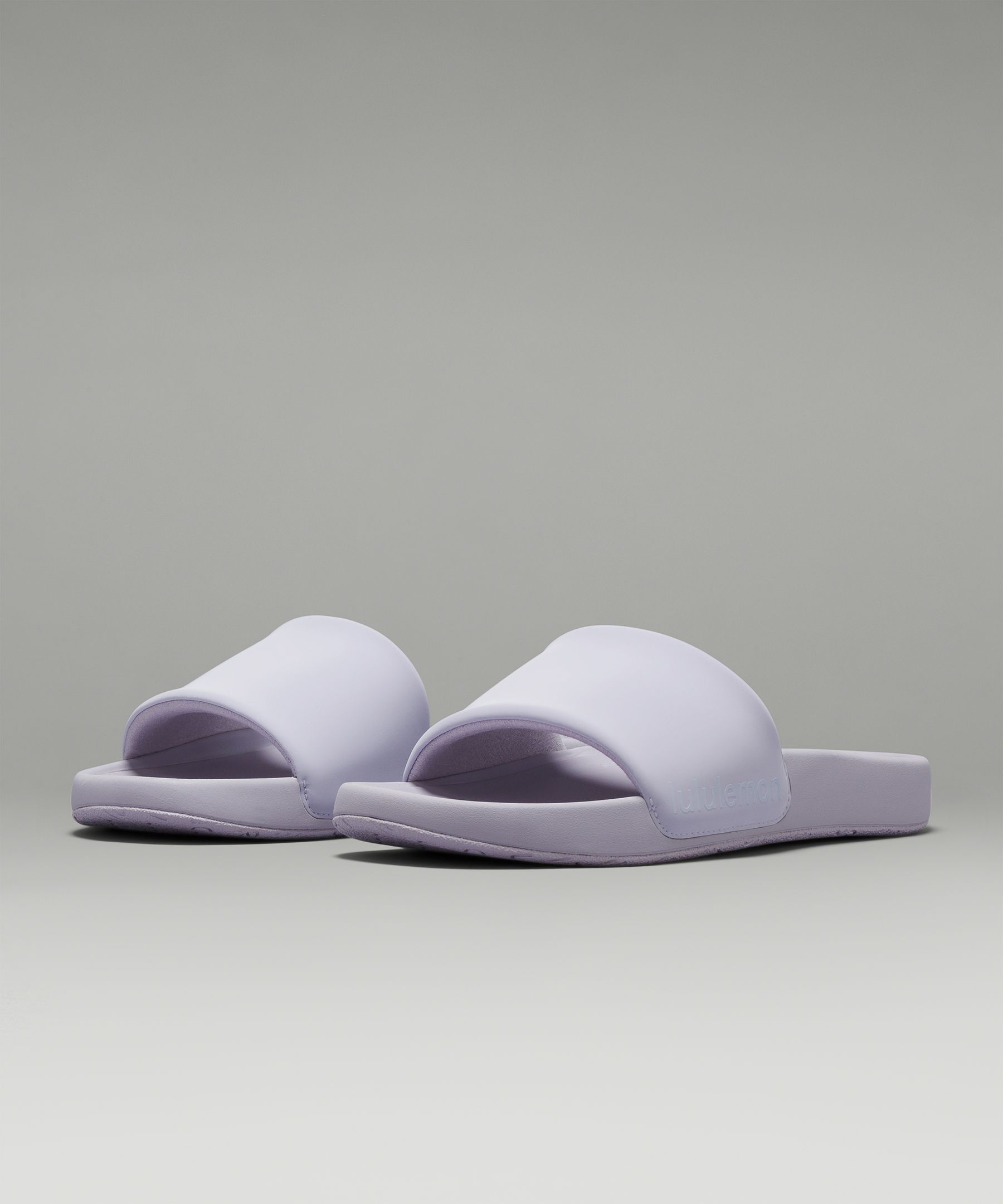 Womens best sale grey slides