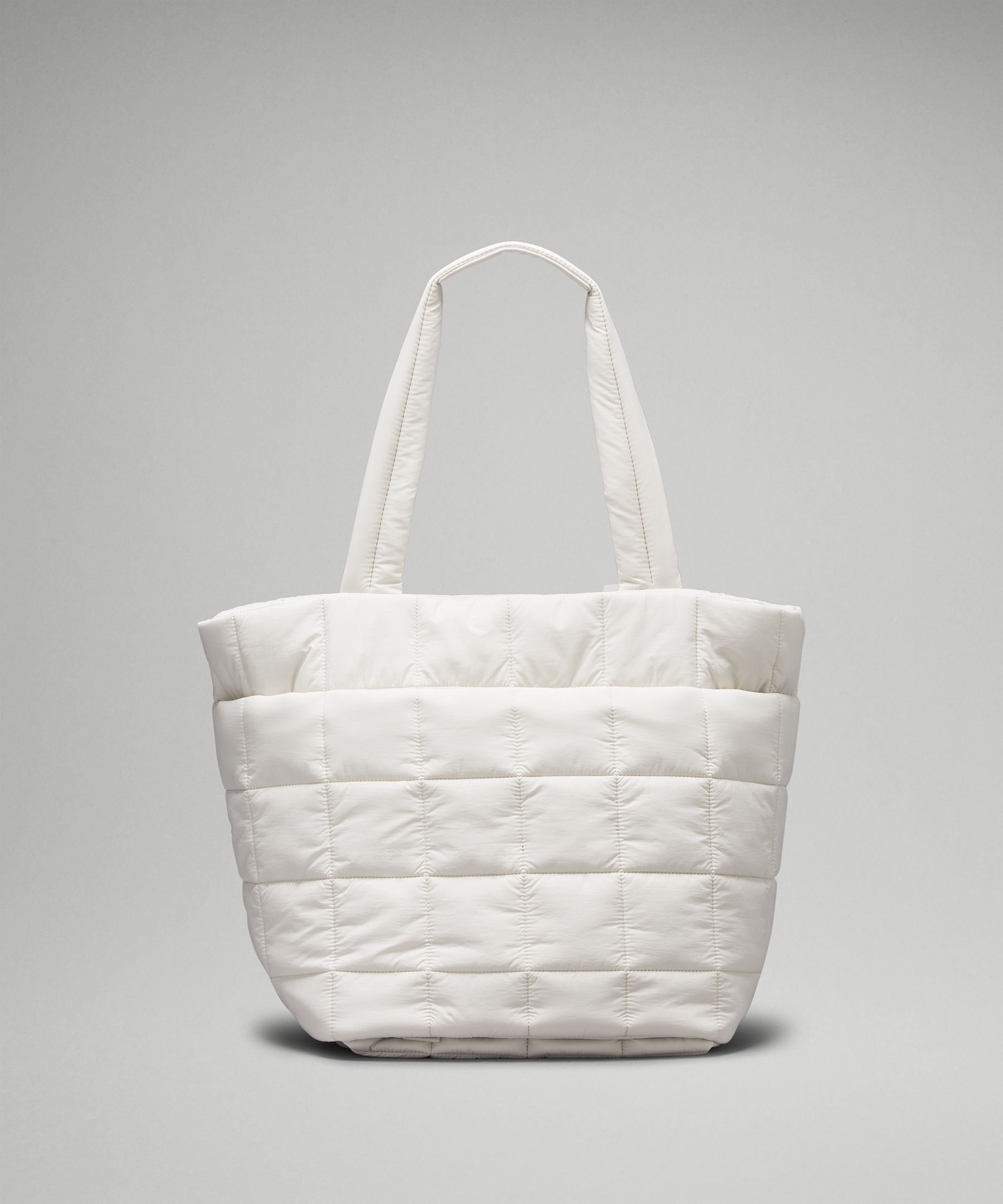 Black Quilted Grid 26L softshell tote bag, lululemon