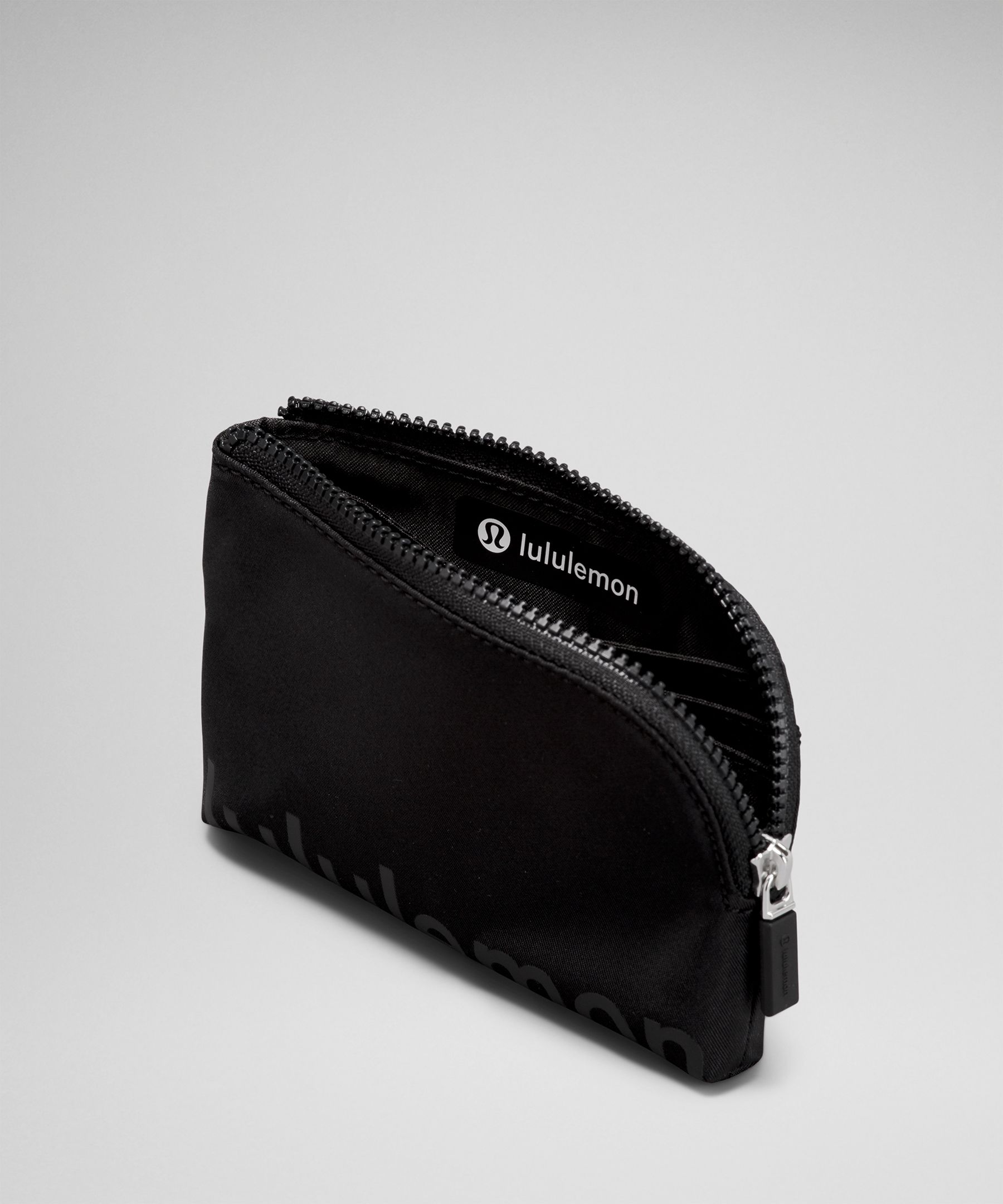 Shop Lululemon Clippable Card Pouch In Black