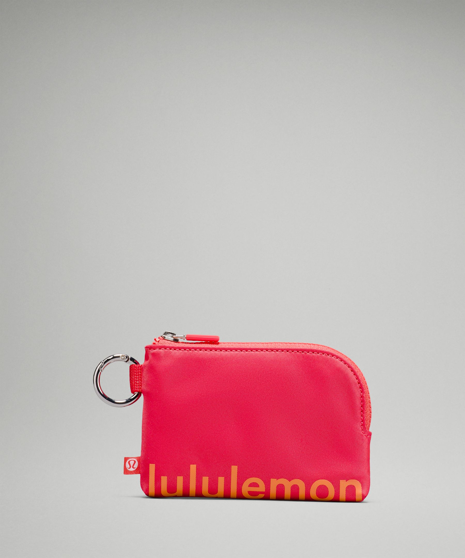 Lululemon Clippable Card Pouch In Pale Raspberry
