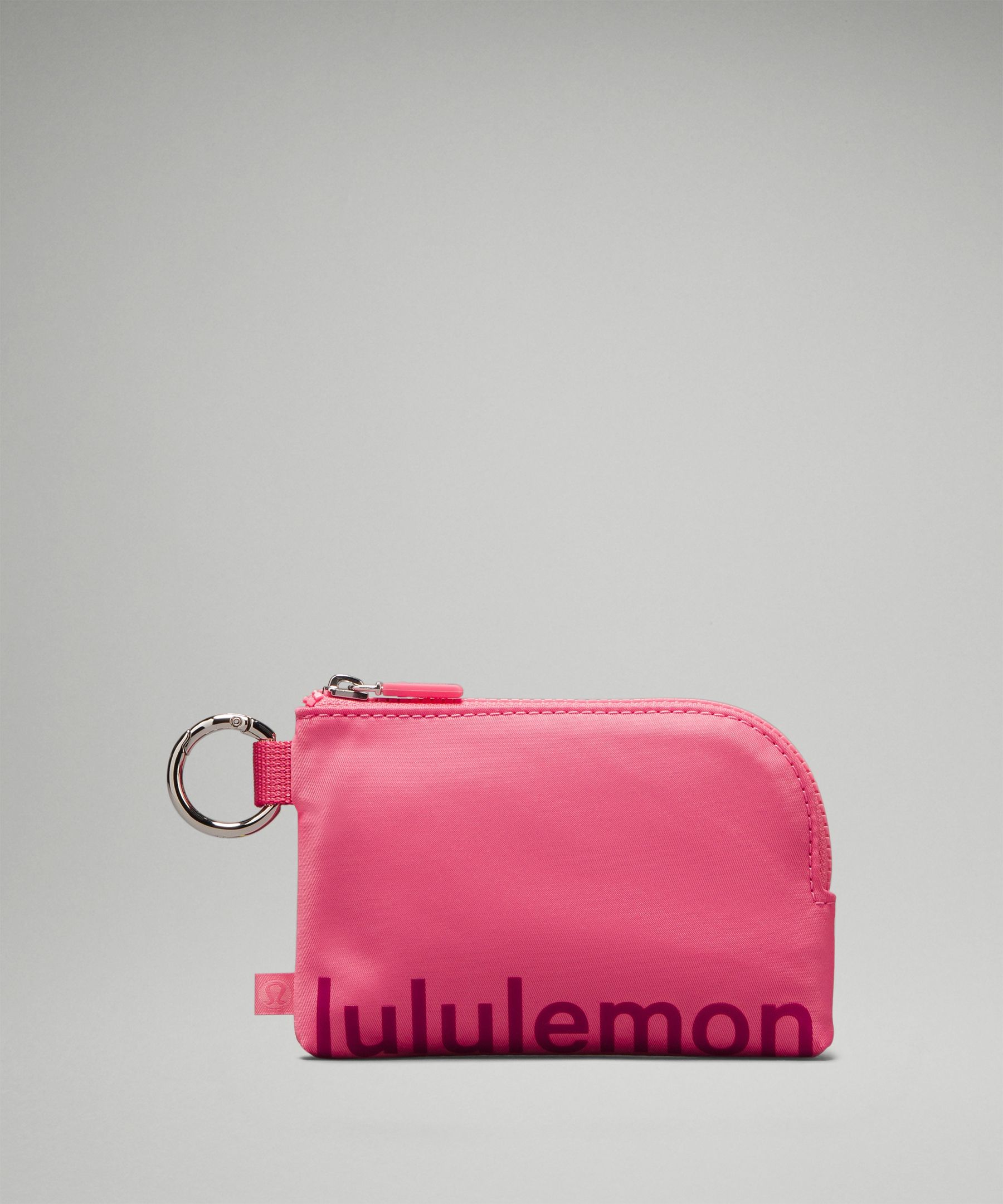 Lululemon Manifesto Zipper Pouch Coin Purse Card Holder Wallet Gift Red  White