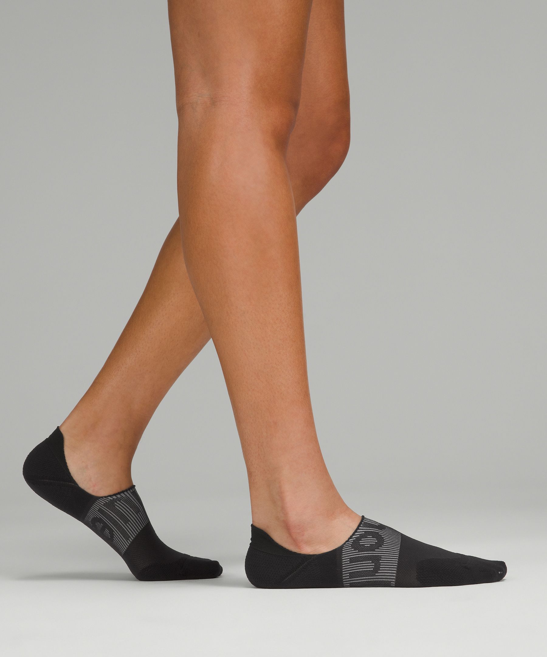 Shop Lululemon Power Stride No-show Socks With Active Grip 5 Pack