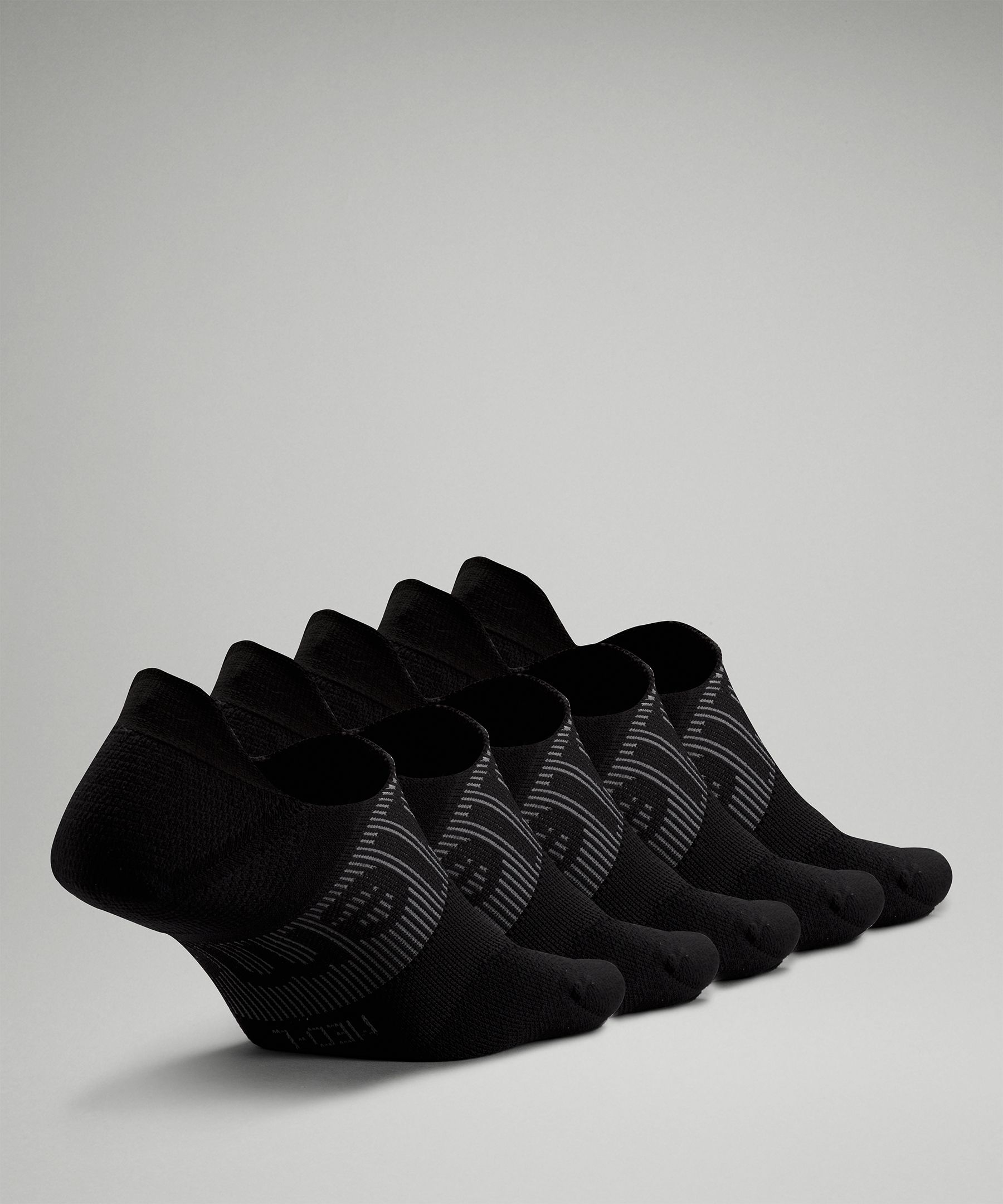 Shop Lululemon Power Stride No-show Socks With Active Grip 5 Pack