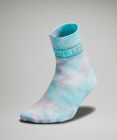 Women's Daily Stride Mid-Crew Sock Tie Dye lululemon *Wordmark