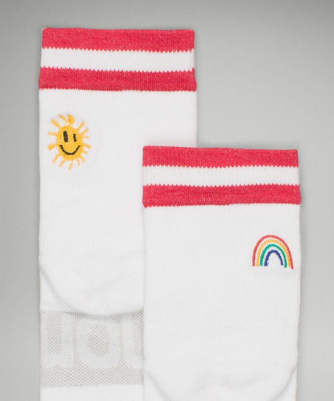 Women's Daily Stride Crew Sock *Sun Rainbow