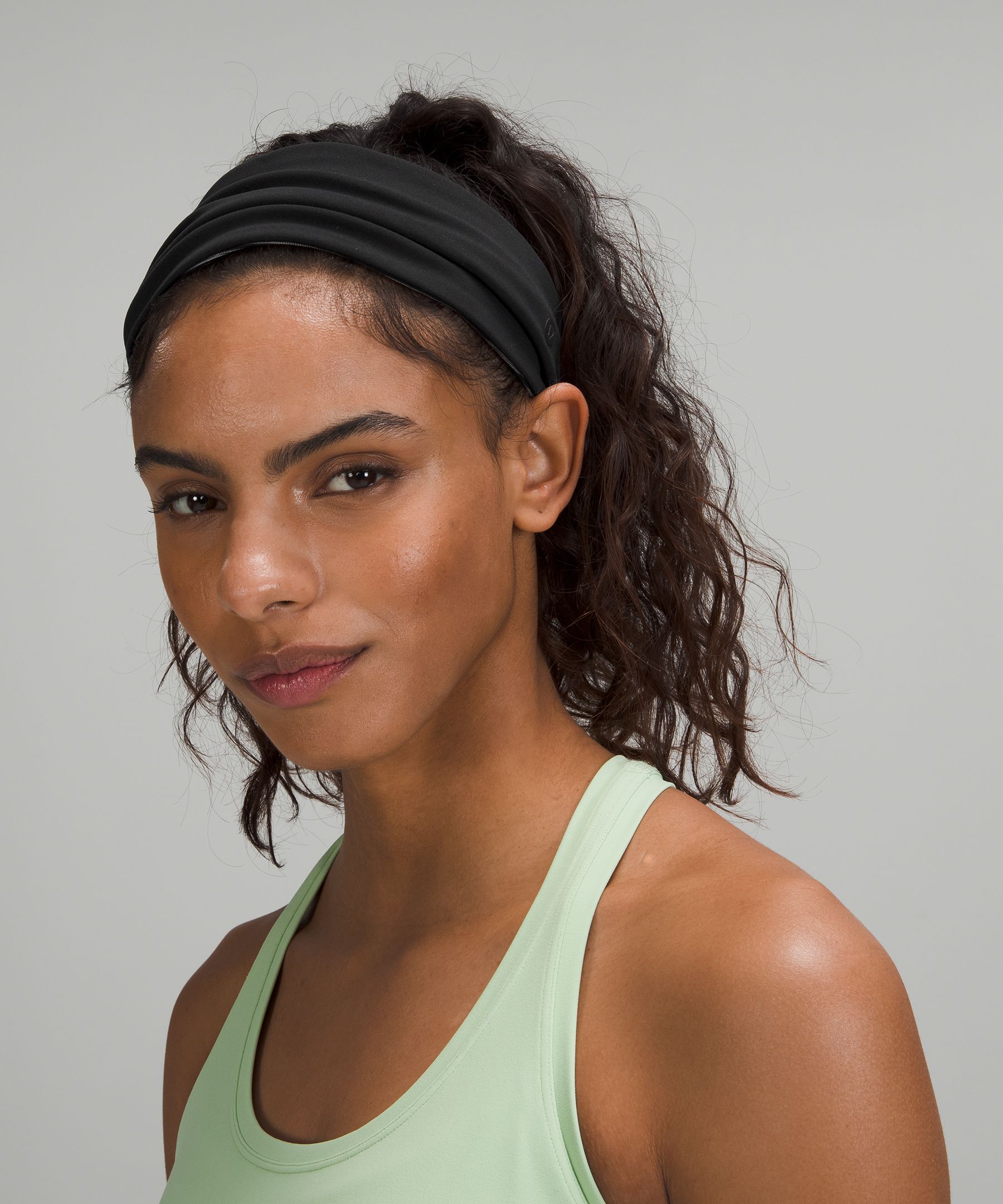 lululemon athletica Nulu Wide Reversible Headband in Black