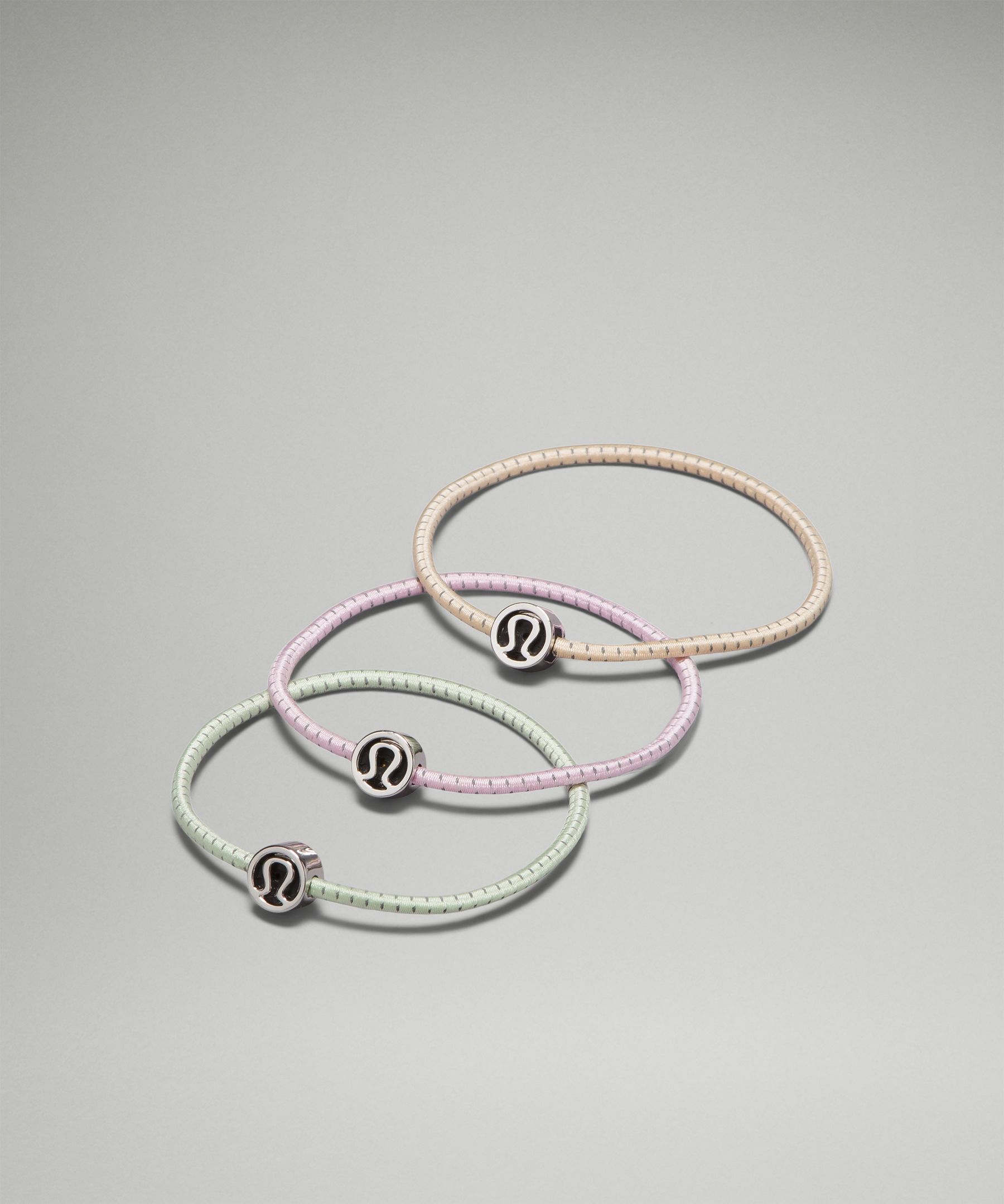 Lululemon Glow On Hair Ties 3 Pack In Multi